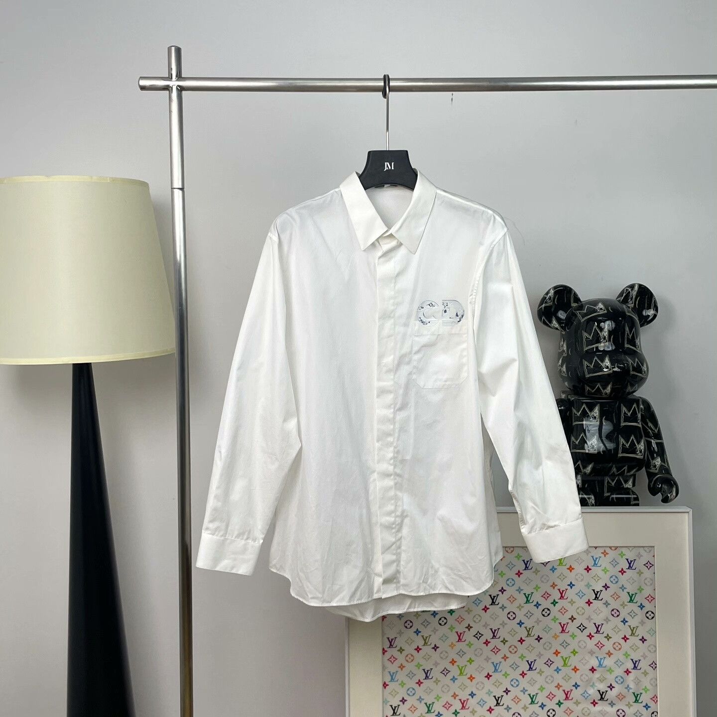 Dior Dior Printed White Shirt s Men Size US S / EU 44-46 / 1 - 1 Thumbnail