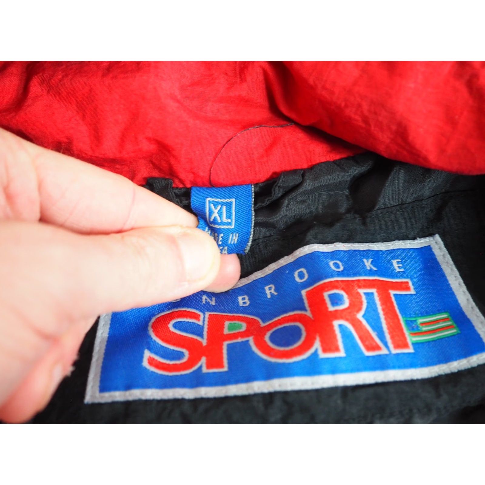Dunbrooke VINTAGE Dunbrooke Castrol Racing Windbreaker Jacket Mens XL Black Zip Nylon 90s Geometric Logo Pattern Jacket Size US XL / EU 56 / 4 - 8 Thumbnail