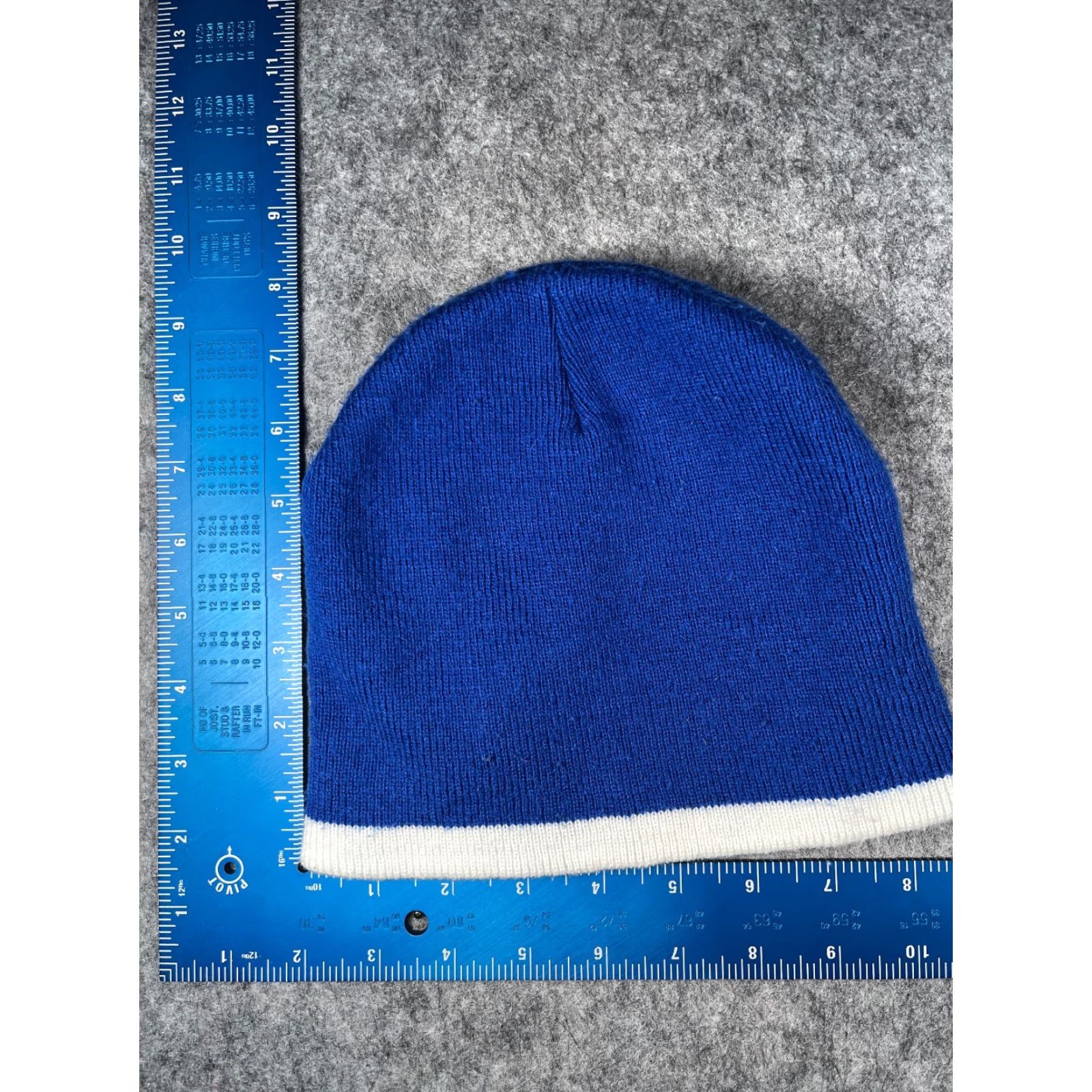Vintage My Town Originals Bulldogs Beanie Hat Adult One Size Blue Knit 100% Acrylic Embroidered Beanie Size ONE SIZE - 4 Thumbnail