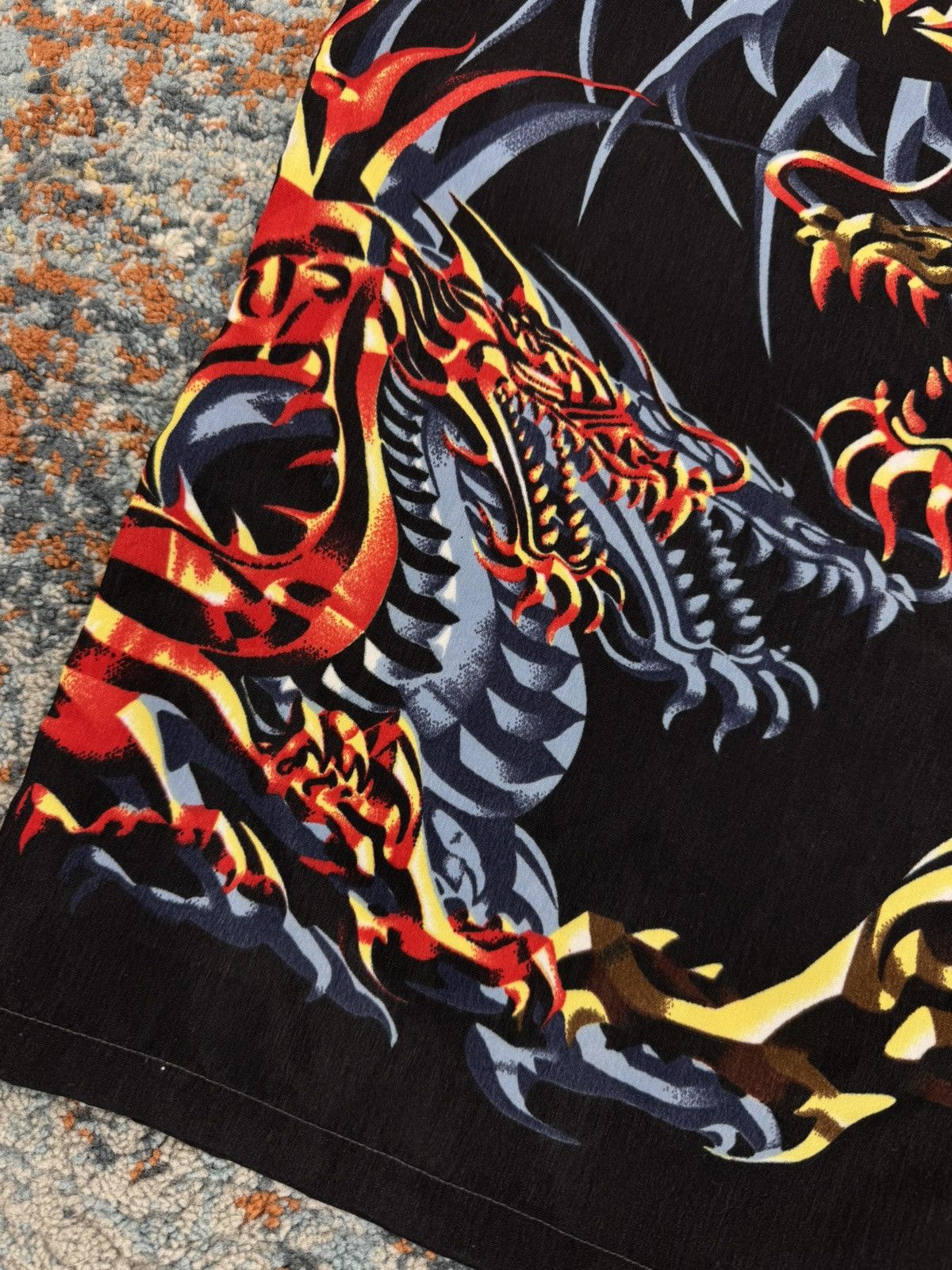 Vintage Vintage 90s Dragon tribal techno rave style short sleeve Size US L / EU 52-54 / 3 - 7 Thumbnail