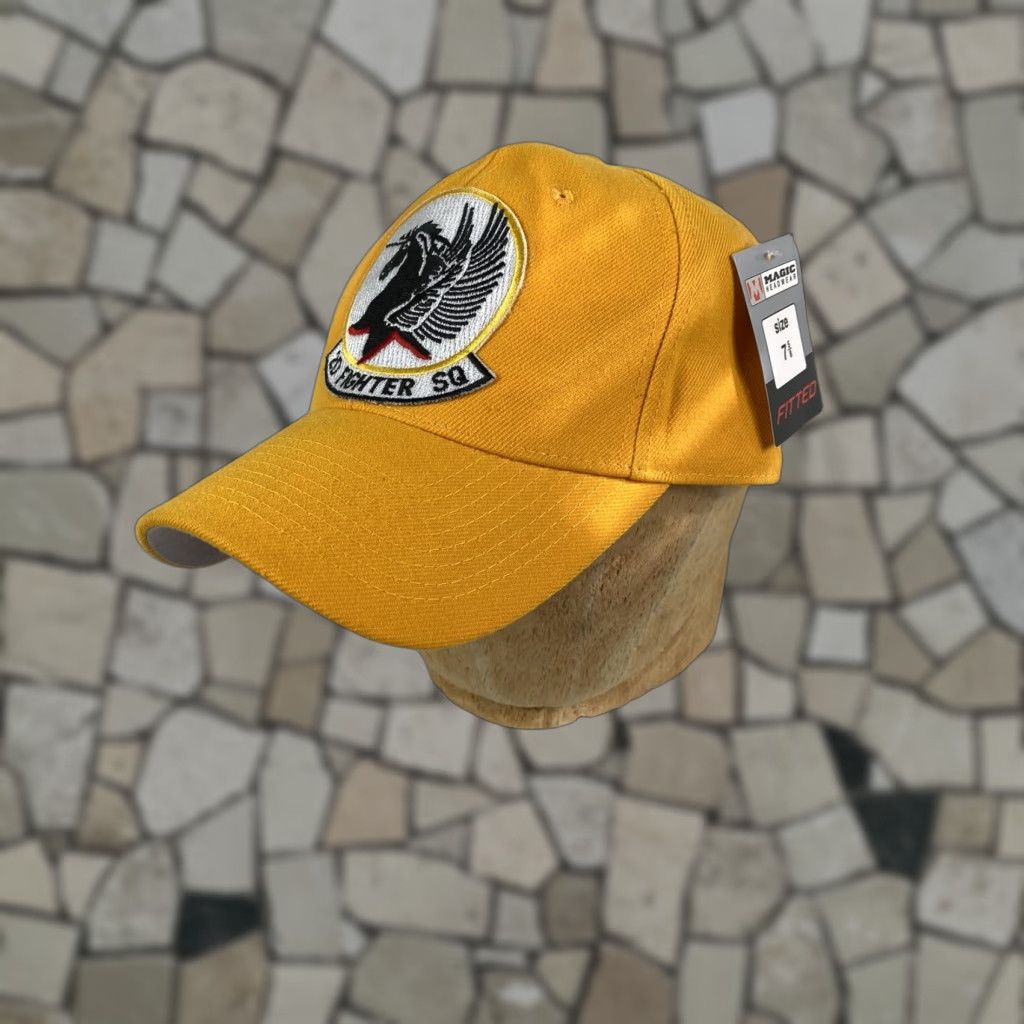 J Brand 2nd Fighter Squadron Fitted Cap Mens Size 7 5/8 Gold Brand New W/ Tag Size ONE SIZE - 1 Thumbnail