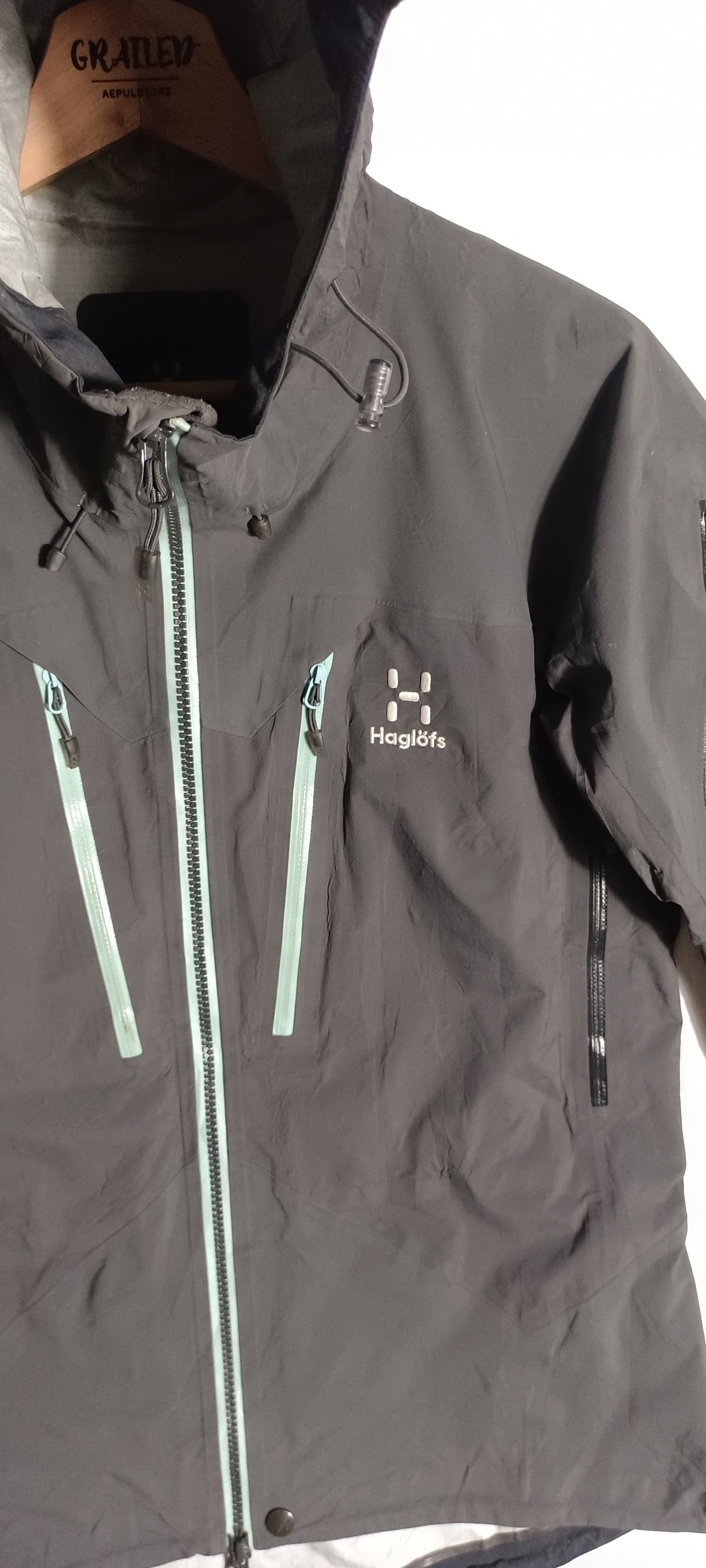 Goretex × Haglofs Spitz Jacket Women Magnetite Size M / US 6-8 / IT 42-44 - 6 Thumbnail