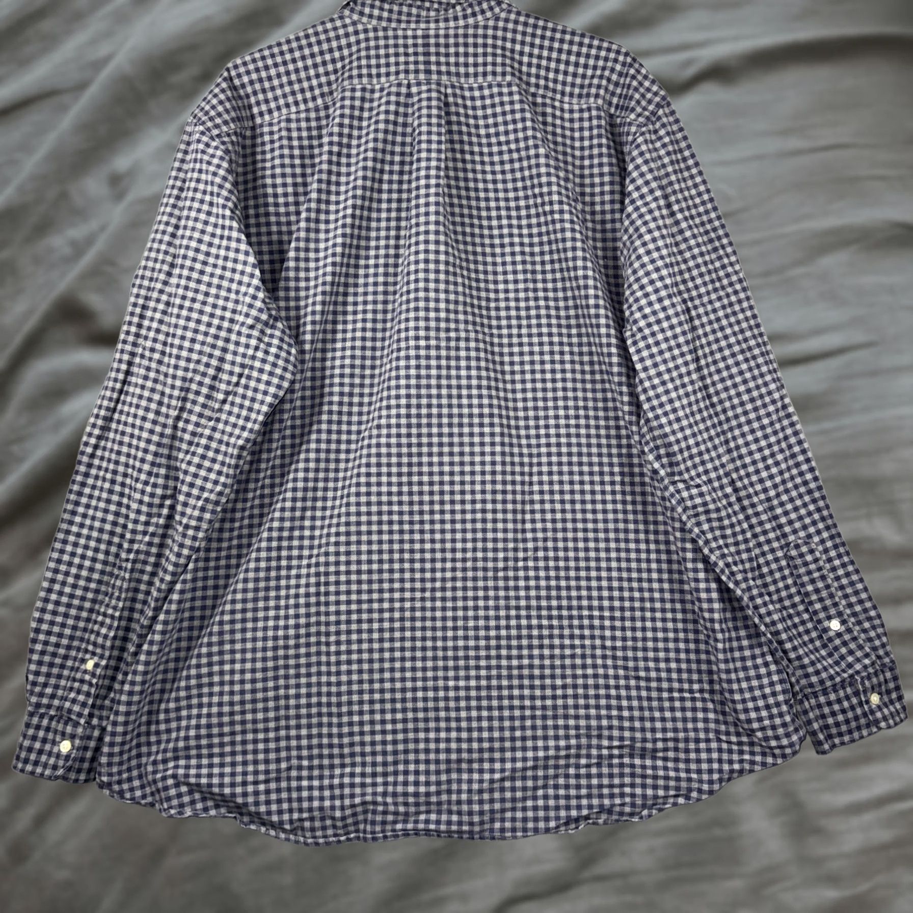 Ralph Lauren Ralph Lauren Shirt Men 2XLT Blue Gingham Button-Down Long Sleeve Casual Stay Relaxed Fit Big & Tall Size US XXL / EU 58 / 5 - 1 Thumbnail
