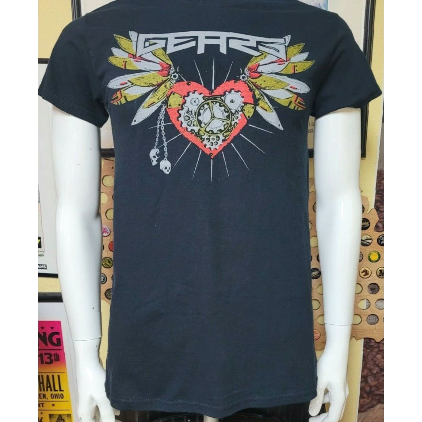 Gildan GEARS T Shirt SMALL Miami FL Nu Metal Rock Band BLACK Round Neck Short Sleeve Men Mens Gildan 100% Cotton Size US S / EU 44-46 / 1 - 2 Thumbnail