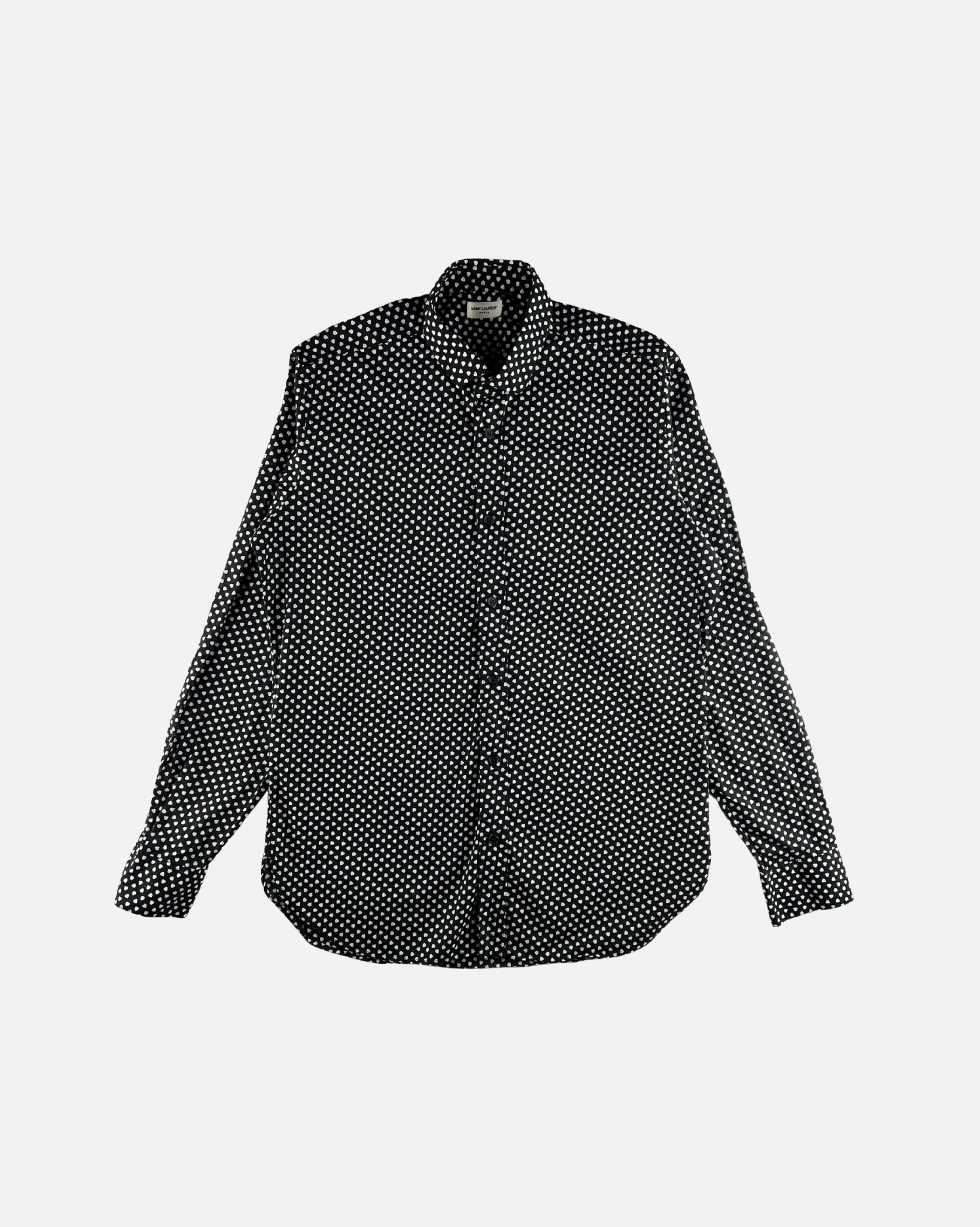 Saint Laurent Paris Saint Laurent FW13 Heart Shirt Size US S / EU 44-46 / 1 - 1 Thumbnail