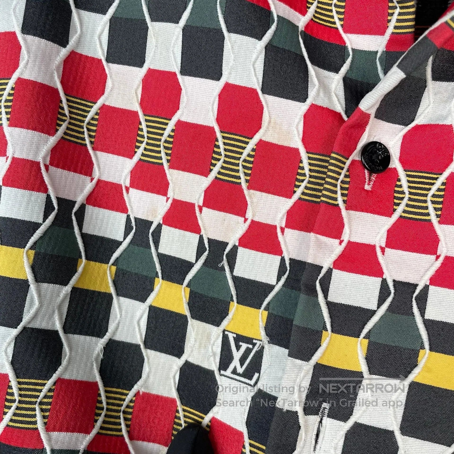 Louis Vuitton Louis Vuitton Colorful Plaid Logo Embroidered Shirt Jacket Size US S / EU 44-46 / 1 - 6 Thumbnail
