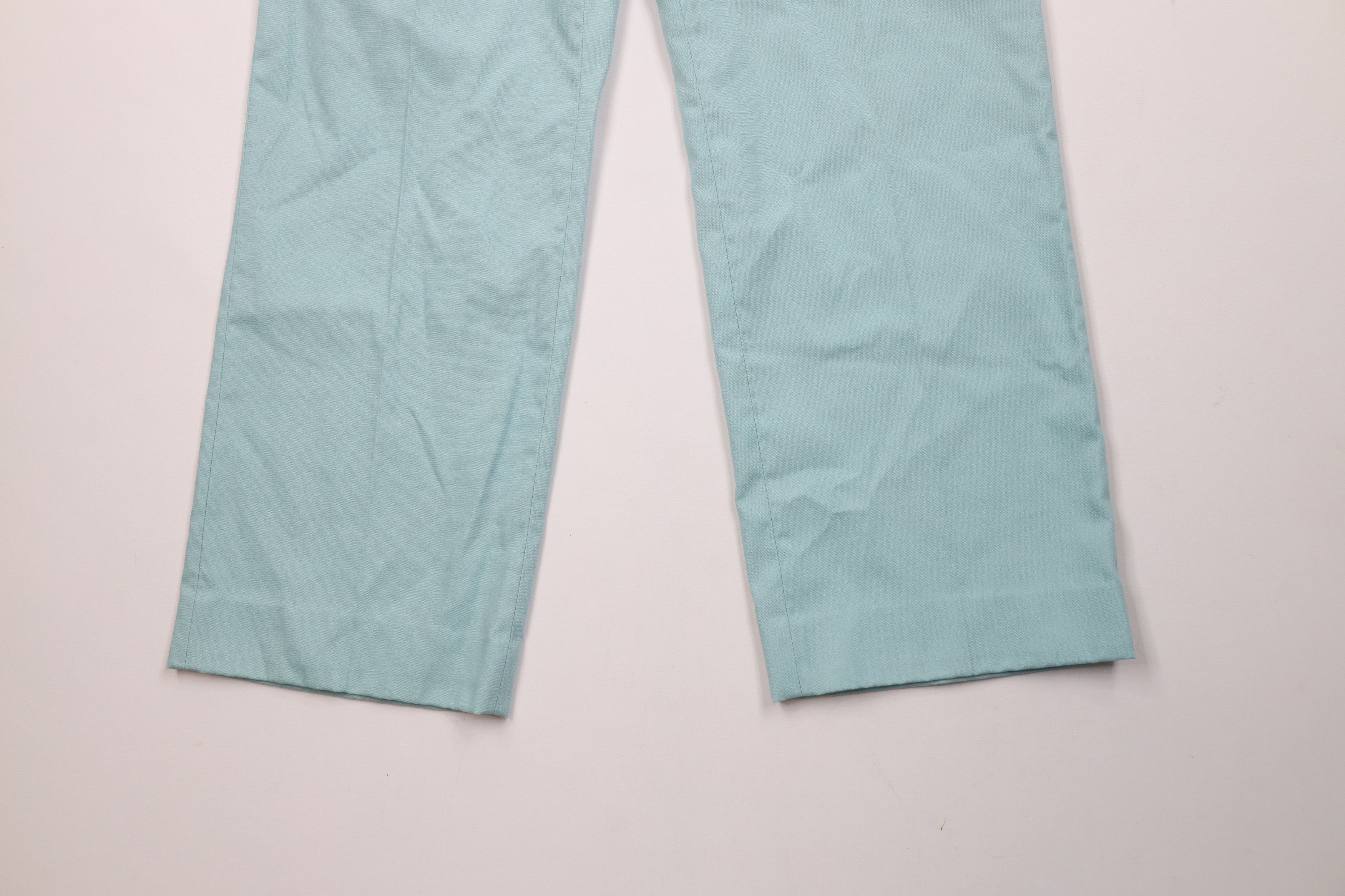 Vintage Vintage 70s Streetwear Bell Bottoms Chino Pants Blue USA Size US 34 / EU 50 - 4 Thumbnail