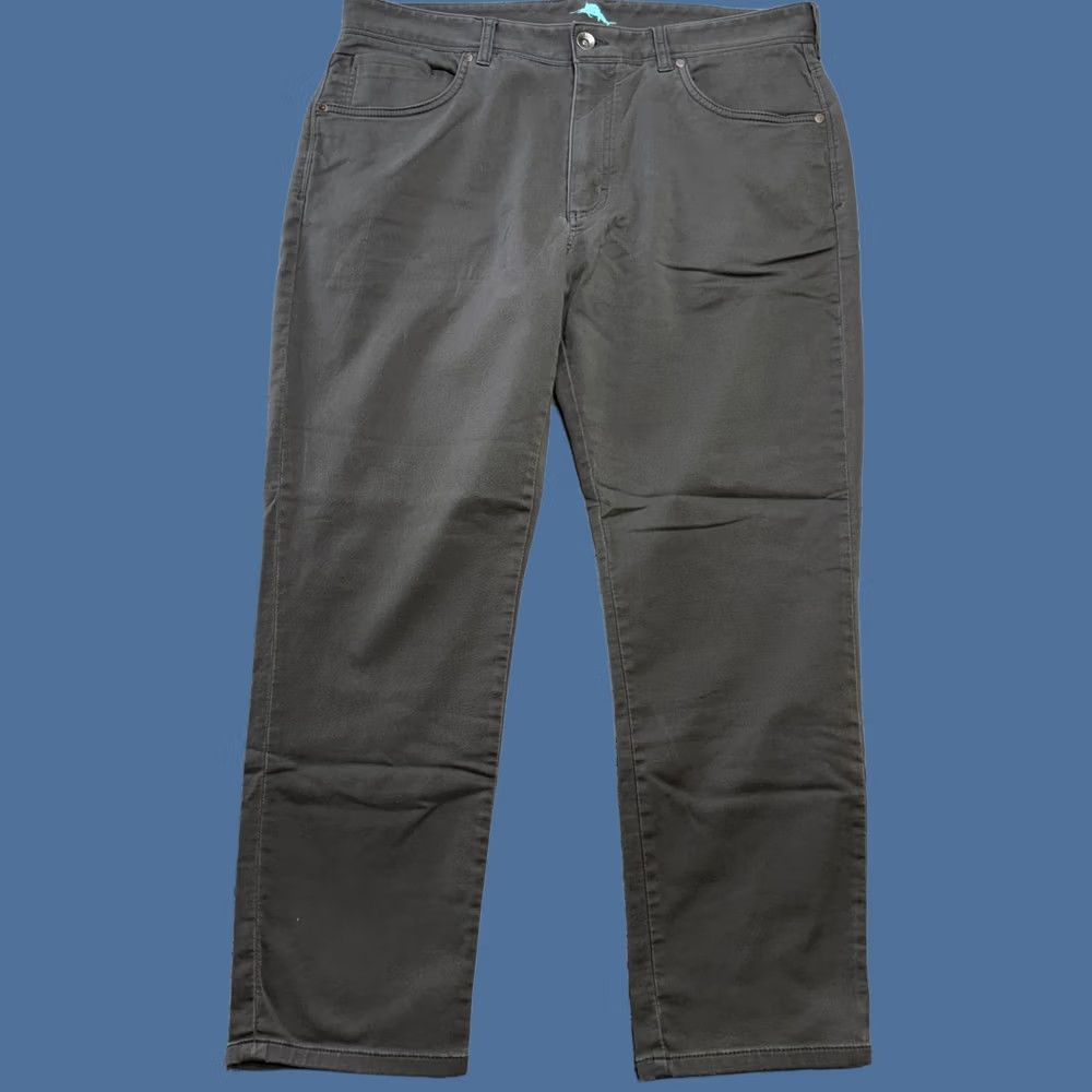 Tommy Bahama Tommy Bahama Pants Mens 38x30 Gray Harbor Point 5-Pocket Stretch Chino Size US 38 / EU 54 - 1 Thumbnail