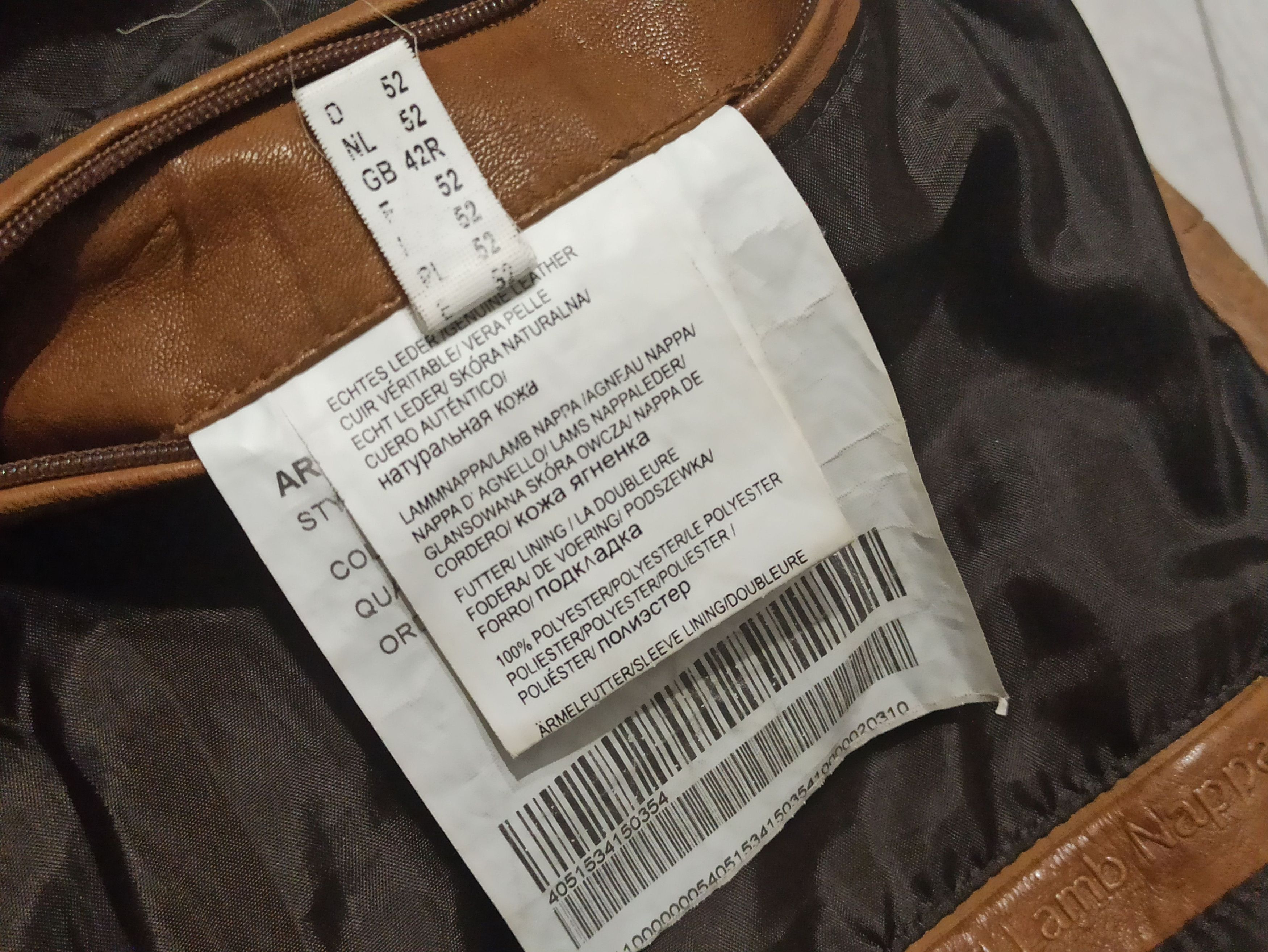 Genuine Leather Trapper Lamb Nappa Leather Track Jacket Size US L / EU 52-54 / 3 - 7 Thumbnail
