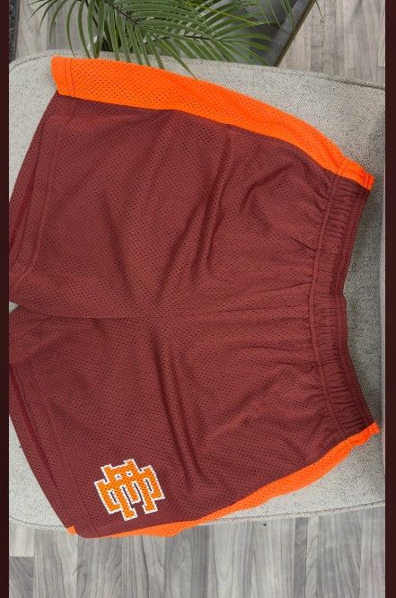 Eric Emanuel Eric Emanuel Shorts Men's Mesh Cinnamon/Shocking orange XL Size US 39 - 1 Thumbnail