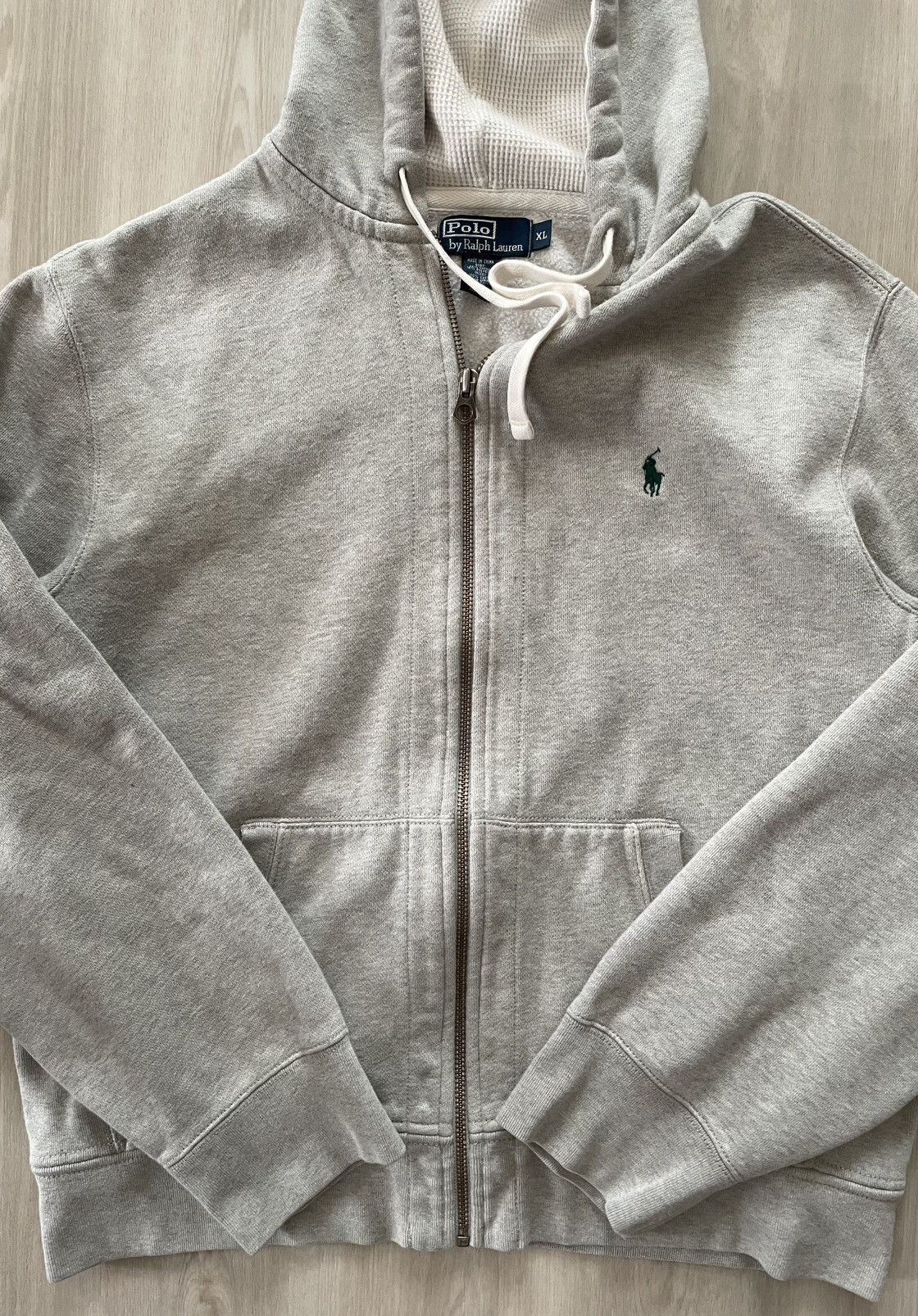 Polo Ralph Lauren 90s Polo Ralph Lauren Heavyweight Waffle Hood Size XL Size US XL / EU 56 / 4 - 3 Thumbnail