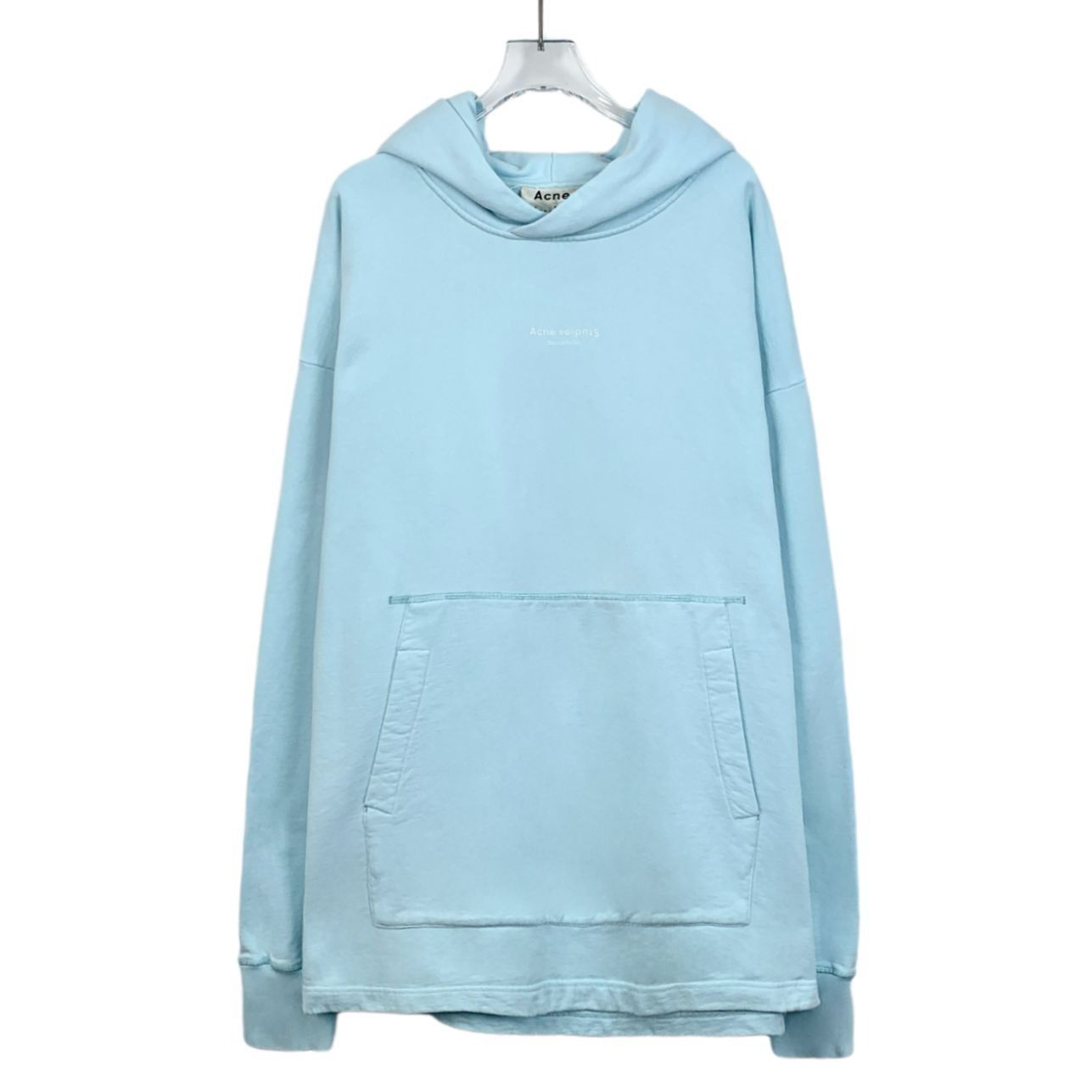 Acne Studios Acne Studios Sky Blue Cotton Hoodie S Long Sleeve Pullover K Size S / US 4 / IT 40 - 1 Thumbnail
