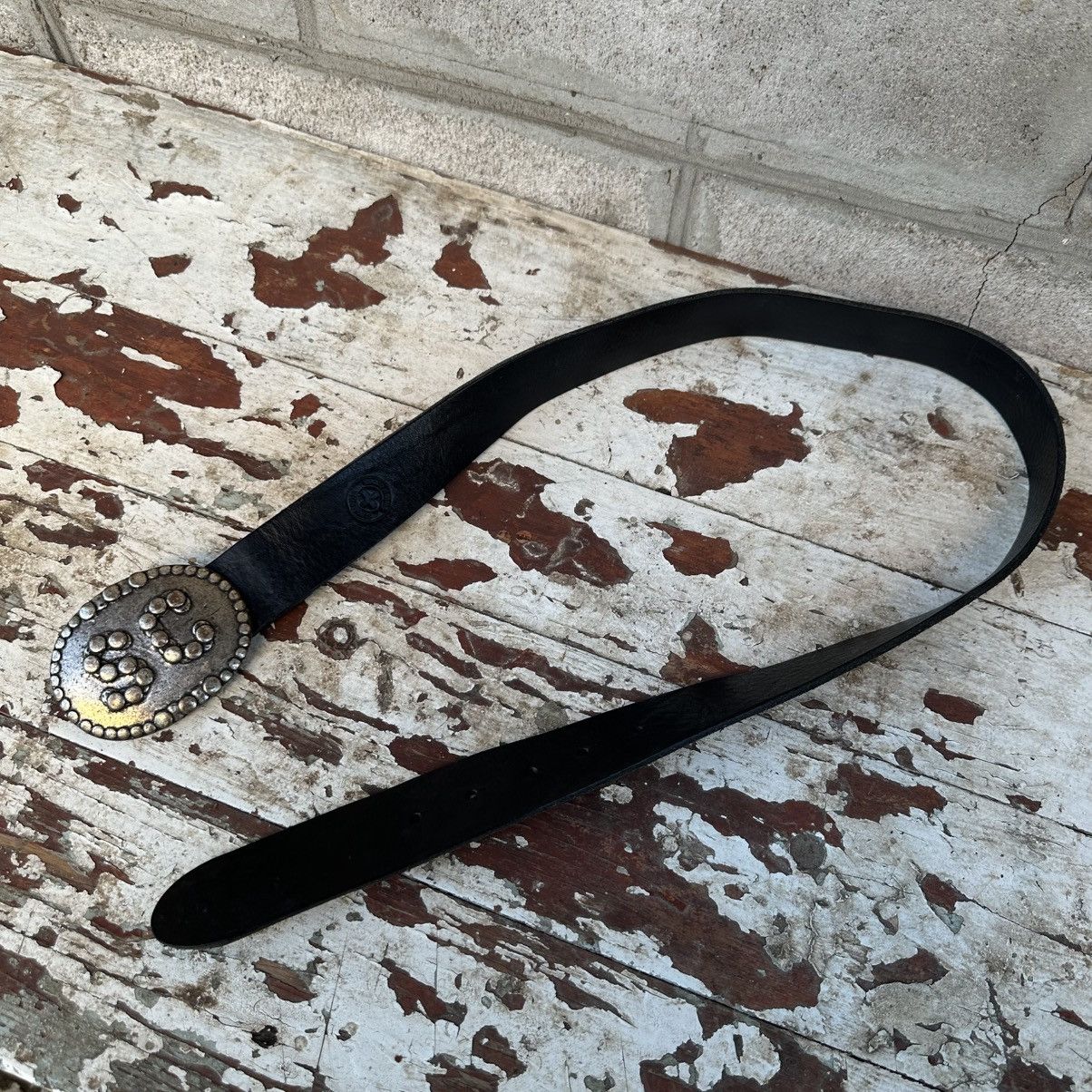 Japanese Brand Vintage Japan Leather Belt SC Size 93 cm Western Y2K 00s USA Size ONE SIZE - 4 Thumbnail