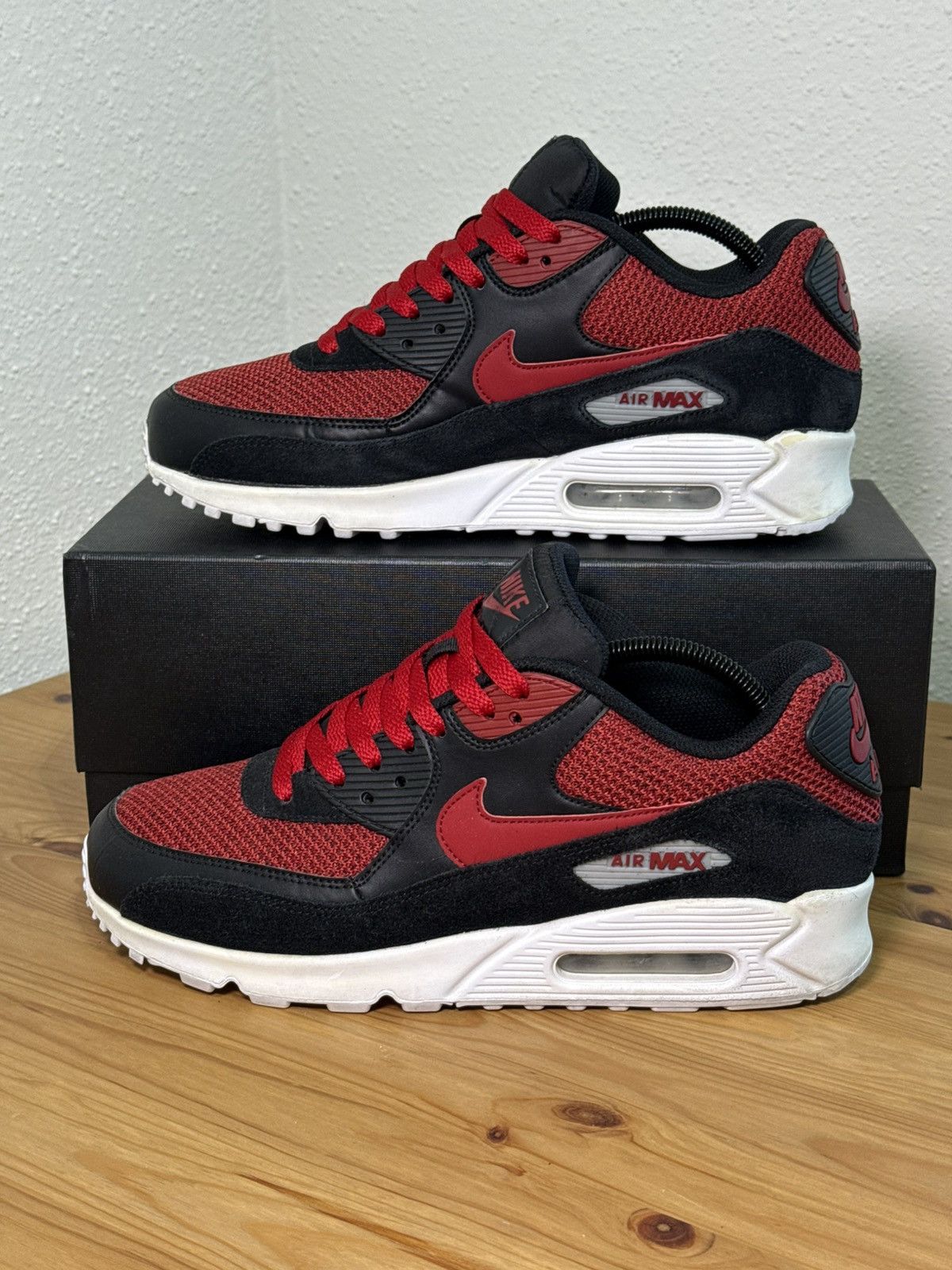 Nike Nike Air Max 90 Essential Black/Tough Red Size US 9.5 / EU 42-43 - 4 Thumbnail