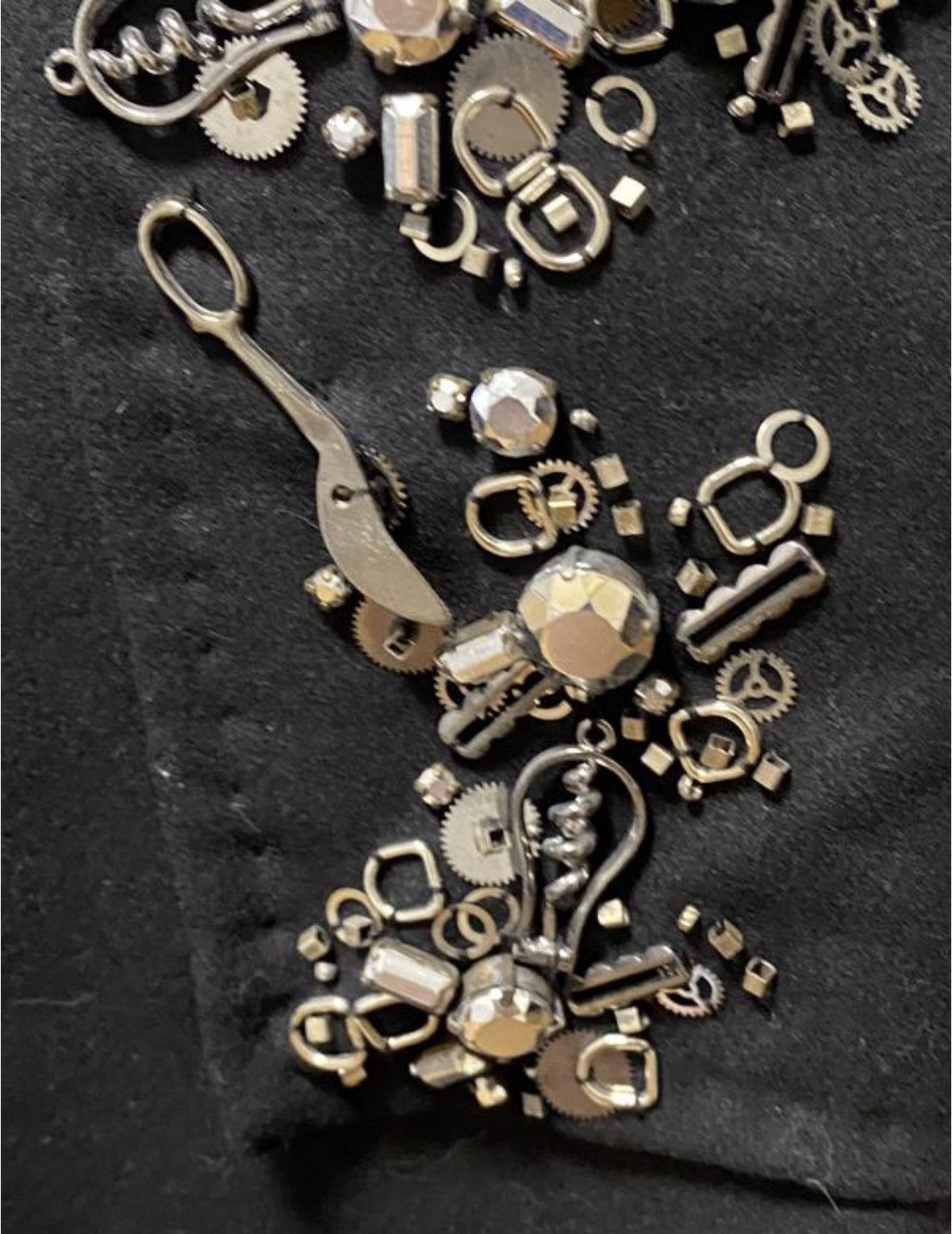 Prada PRADA FW2006 Embellished Wool Skirt Charms Vintage crystals Size 28" / US 6 / IT 42 - 10 Thumbnail