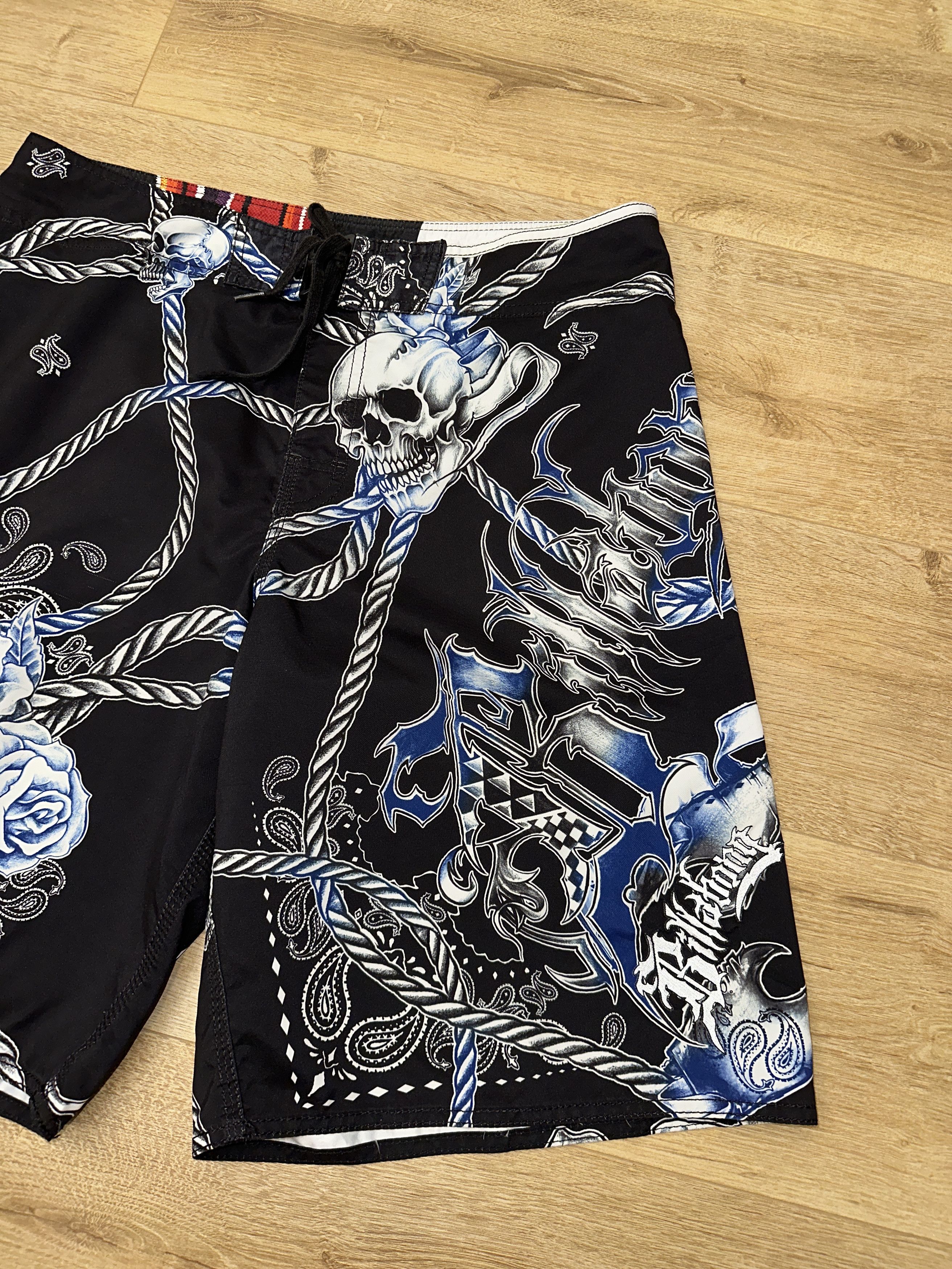 Billabong Billabong Skull Roses Board Shorts Surf Swim Trunks Size 36 Size US 36 / EU 52 - 4 Thumbnail