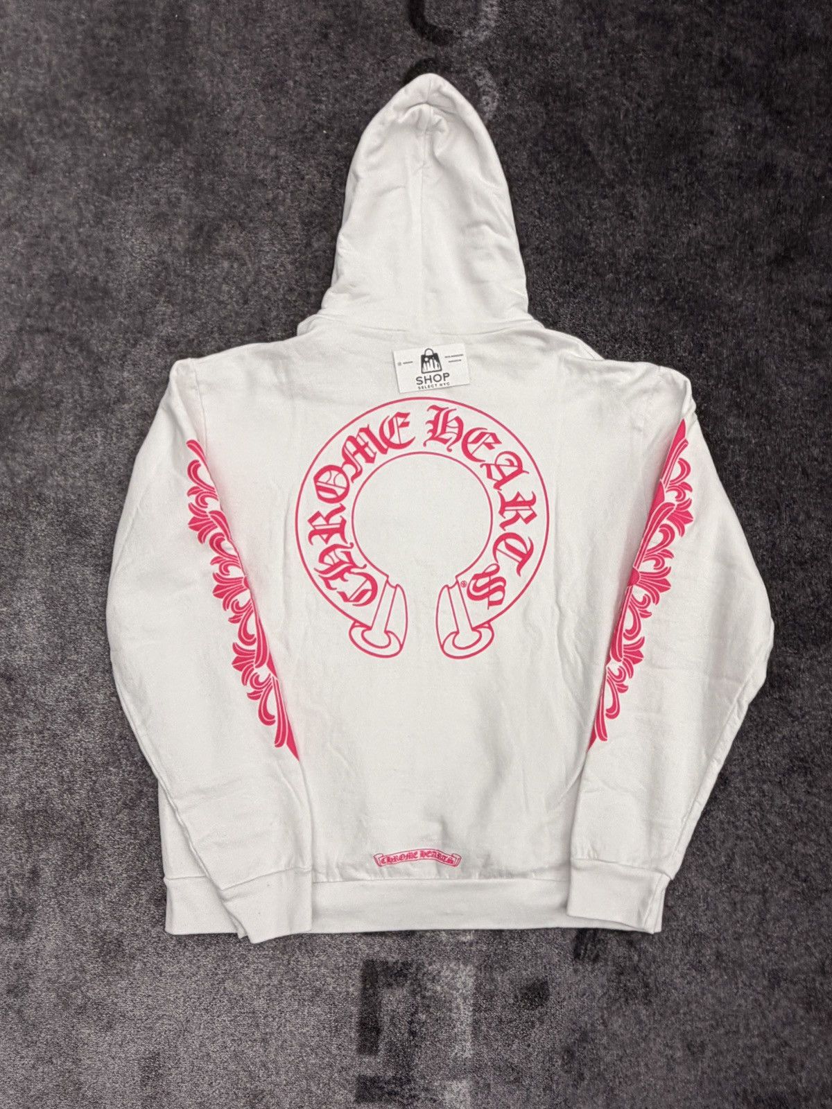 Chrome Hearts BRAND NEW CHROME HEART PINK FLORAL HORSESHOE PULLOVER HOODIE Size US L / EU 52-54 / 3 - 2 Thumbnail
