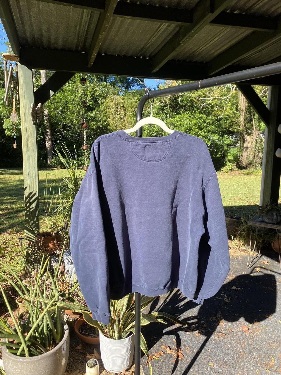 Champion Vintage Navy Weave Knit Champion Embroidery Sweater Medium Size US L / EU 52-54 / 3 - 4 Thumbnail