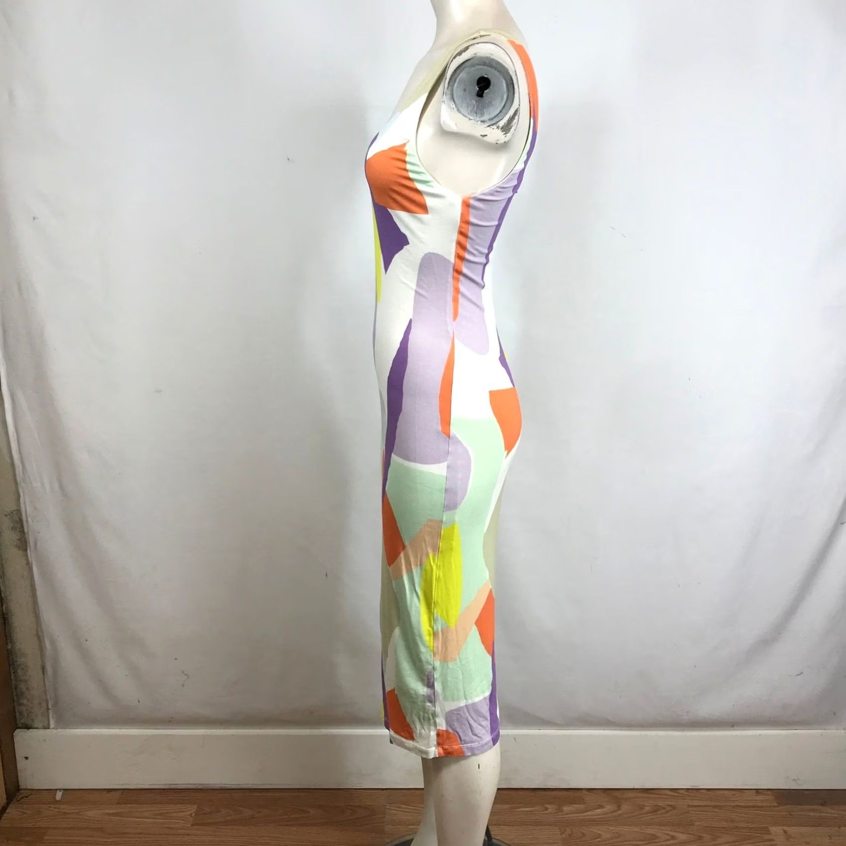 Alice + Olivia Alice + Olivia Abstract Geometric Print Bodycon Midi Dress Multicolor Size 2 Size XS / US 0-2 / IT 36-38 - 6 Thumbnail
