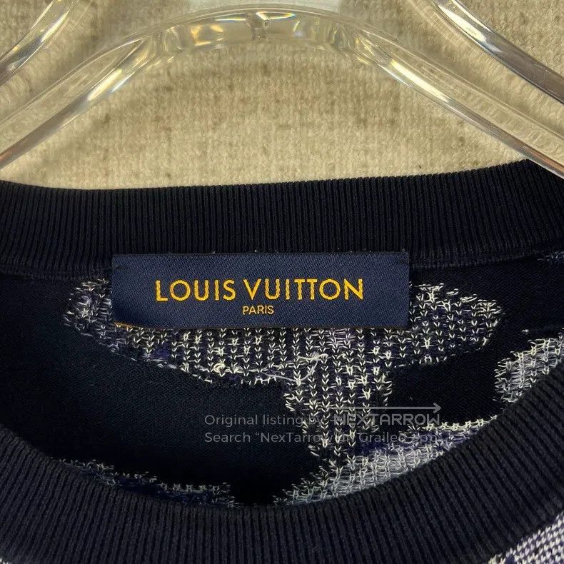 Louis Vuitton Louis Vuitton Ink rendering printed knitted short sleeves Size US M / EU 48-50 / 2 - 4 Thumbnail