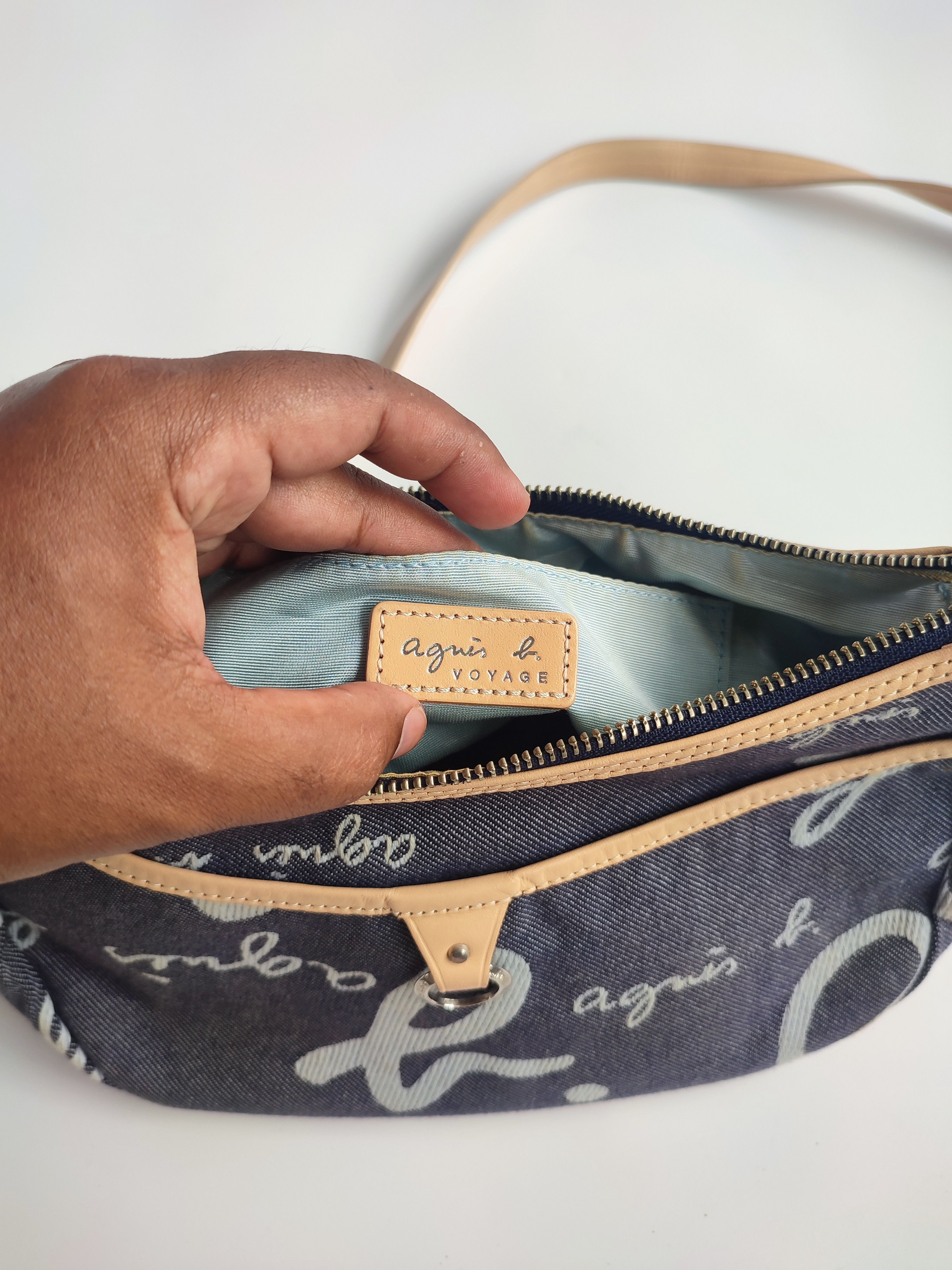 agnes b. AGNES B DENIM CROSSBODY BAG Size ONE SIZE - 11 Thumbnail