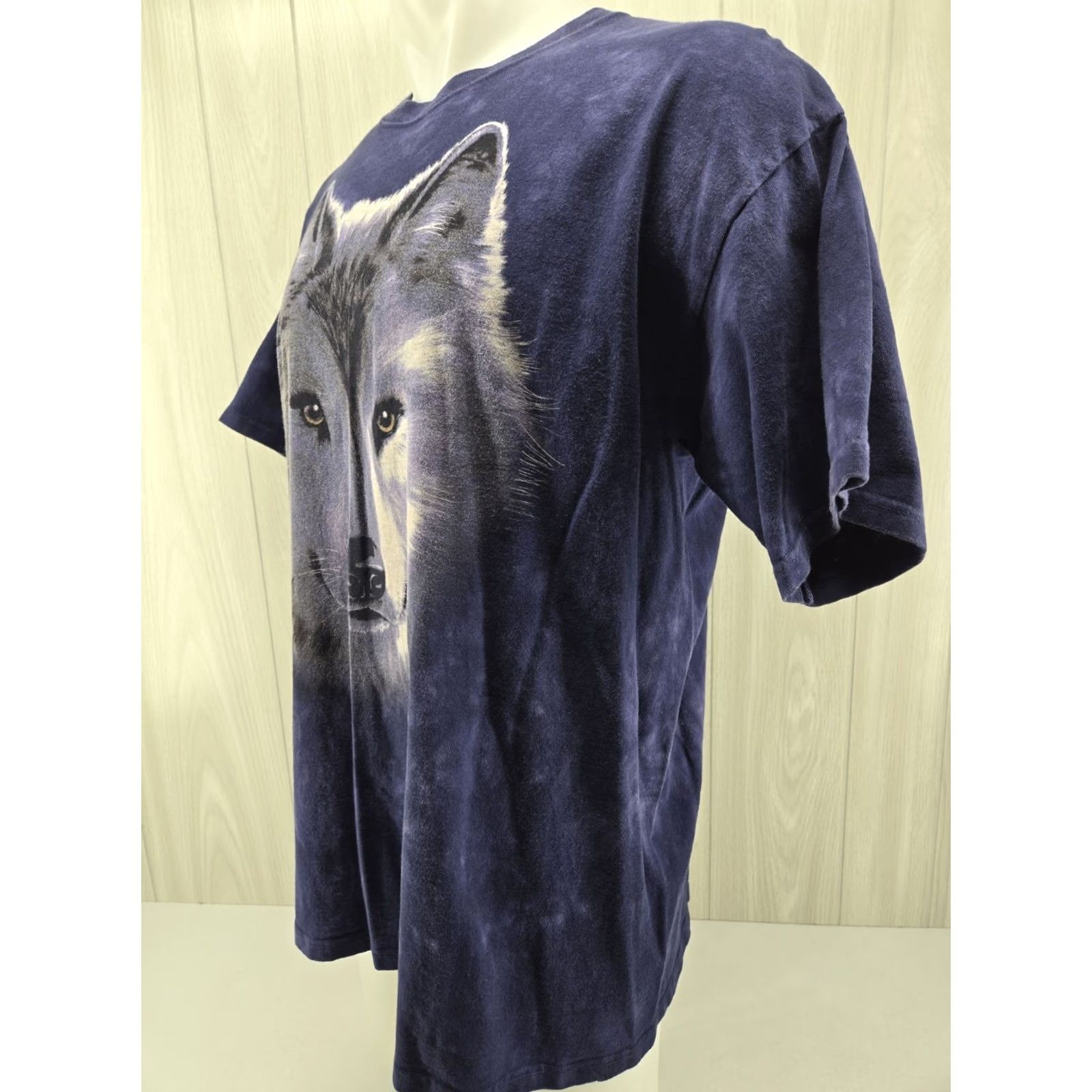 The Mountain VINTAGE The Mountain Wolf Blue Tie Dye Graphic T-Shirt XL Adult Men XLT? Size US XL / EU 56 / 4 - 4 Thumbnail