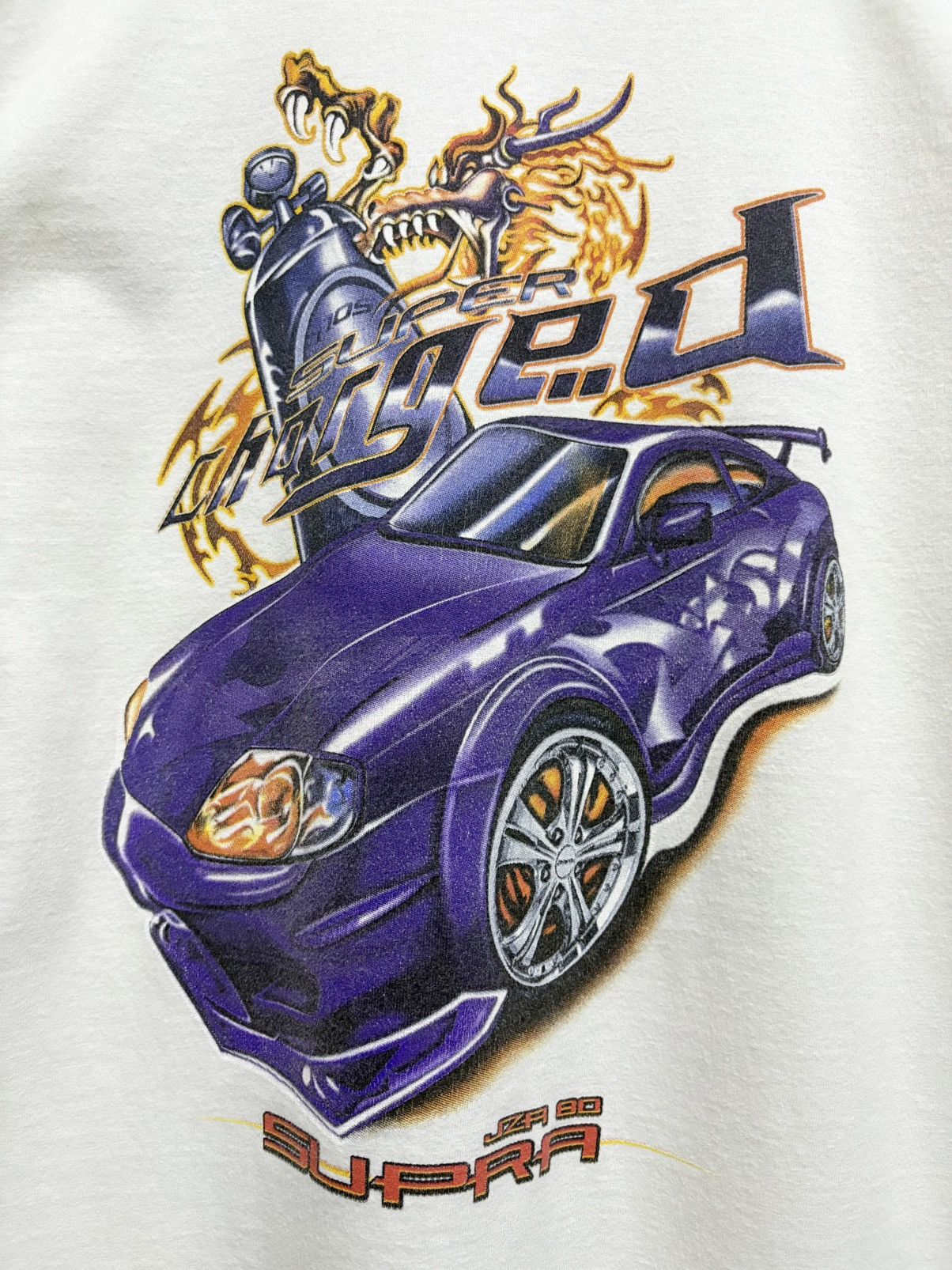 Japanese Brand 2000’s Full Scale JDM - Toyota Supra JZA 80 T-Shirt Size US M / EU 48-50 / 2 - 5 Thumbnail