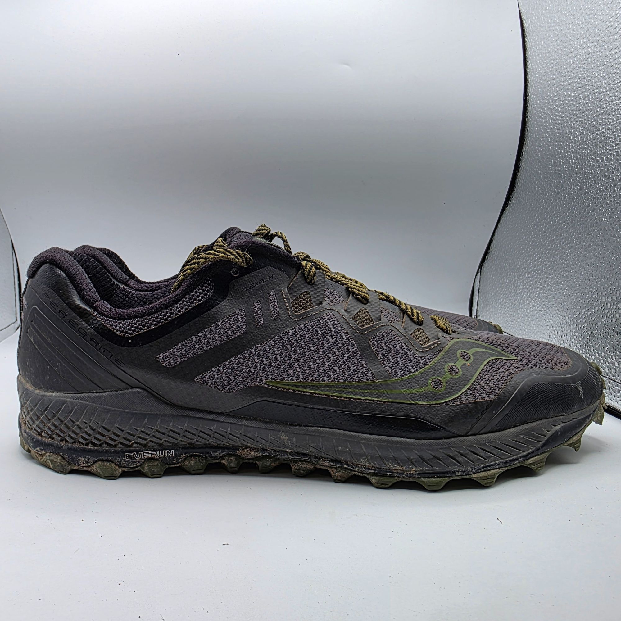 Saucony Saucony Peregrine 8 Mens Size 14 Black Green Hiking Shoes Ca Size US 14 / EU 47 - 12 Thumbnail