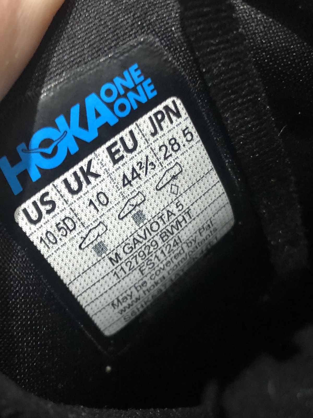 Hoka Hoka One One Gaviota Shoes Mens Size 10.5 Black White Run Size US 10.5 / EU 43-44 - 16 Thumbnail