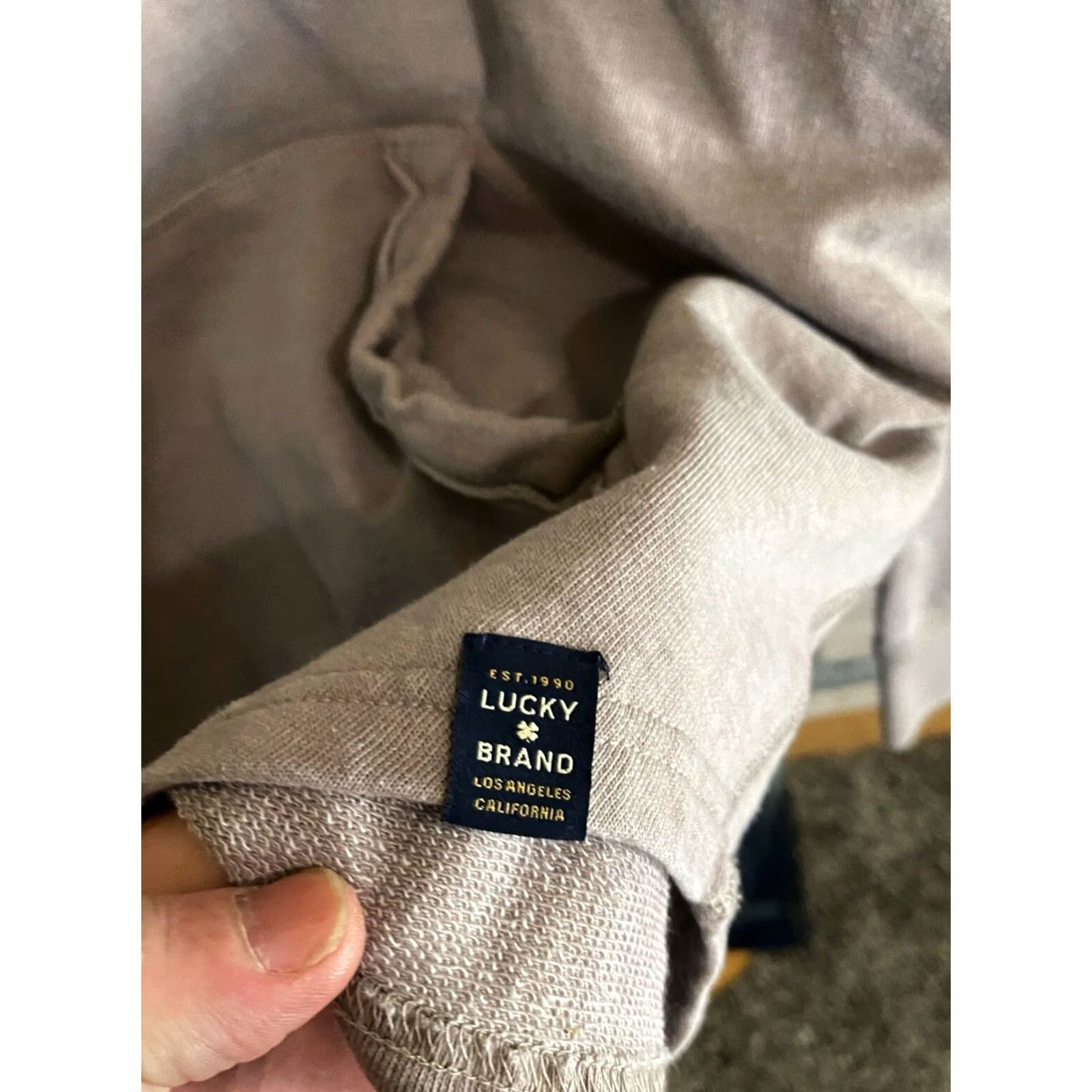 Lucky Brand Lucky Brand Gray Button Hoody SWEATER Large L Mens Size US L / EU 52-54 / 3 - 7 Thumbnail