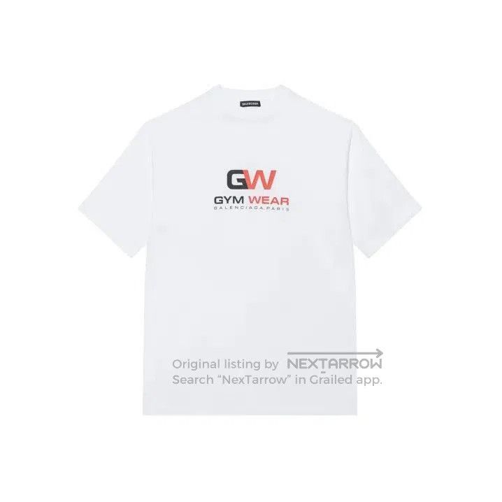 Balenciaga Balenciaga White Gym Wear Short Sleeve T. Size US XXS / EU 40 - 1 Thumbnail
