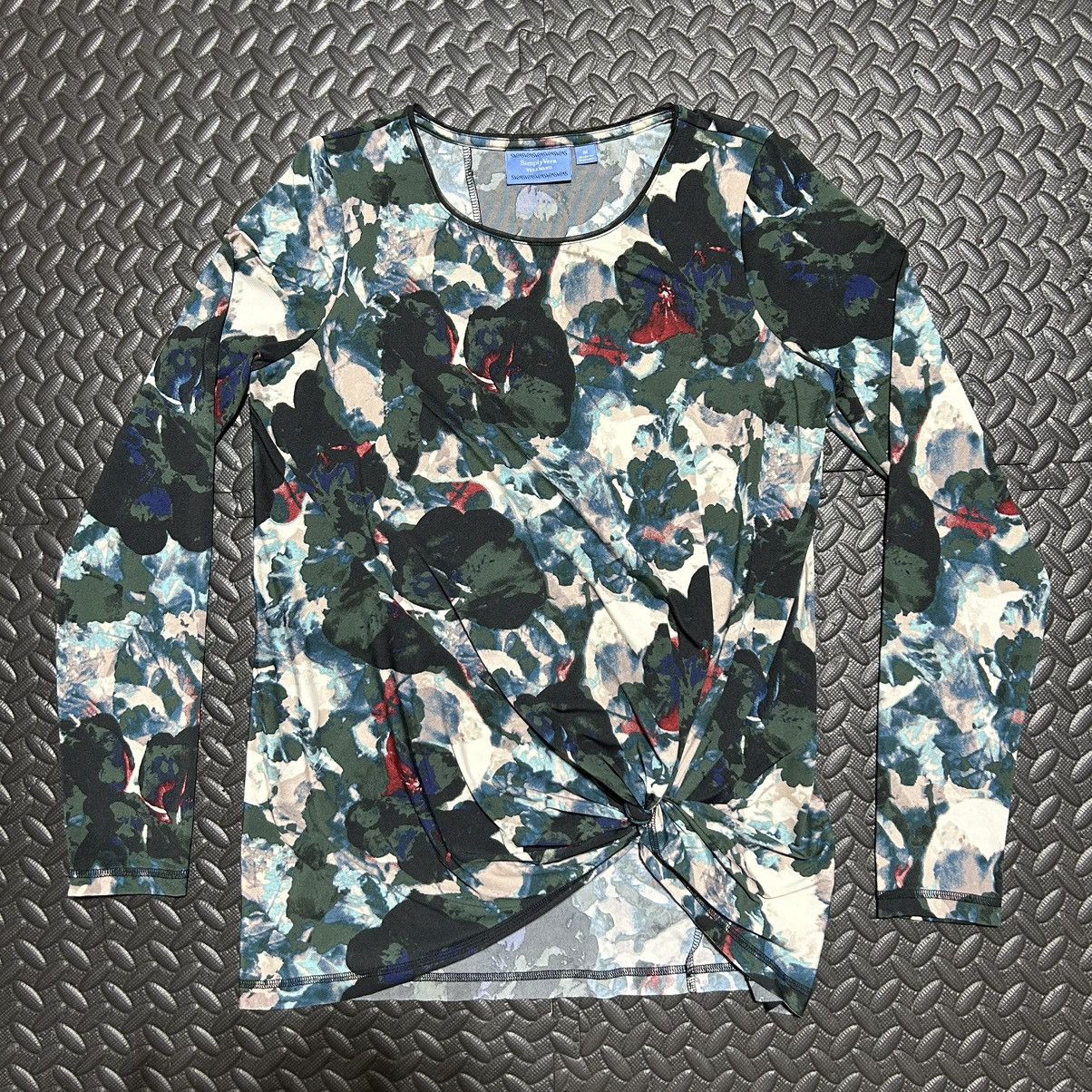 Vera Wang Simply Vera Vera Wang Blouse Watercolor Tunic Womens Medium Size M / US 6-8 / IT 42-44 - 1 Thumbnail