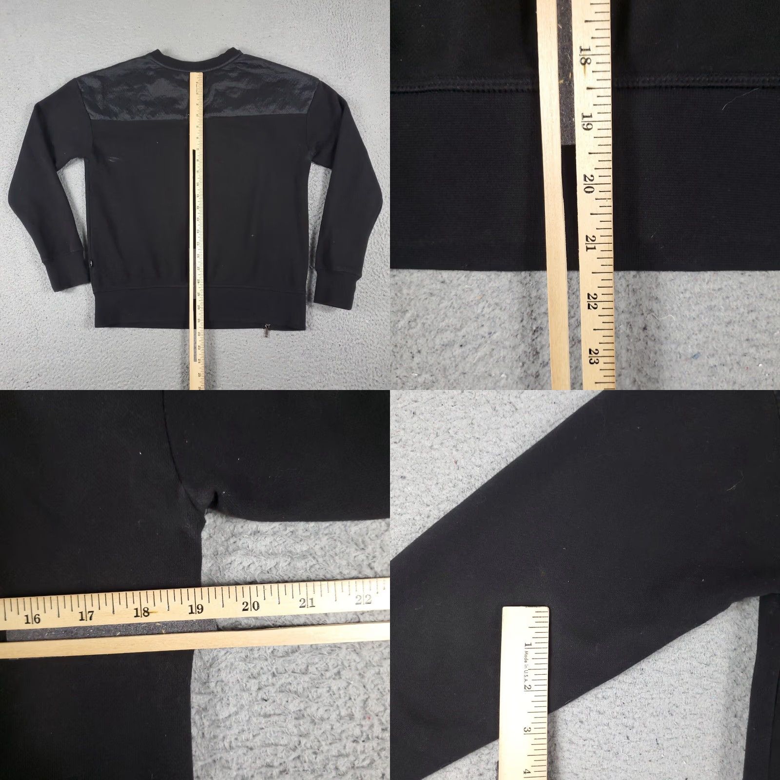 Adidas Adidas Pullover Sweater Womens XS Black Cotton Blend Crew Neck Size XS / US 0-2 / IT 36-38 - 8 Thumbnail