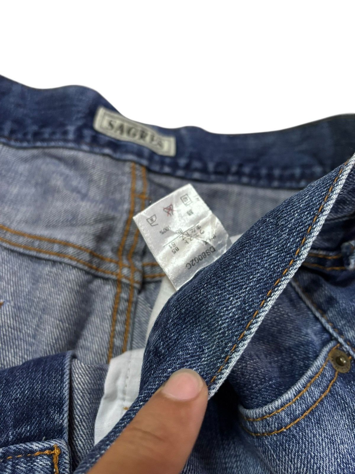 Japanese Brand Vtg Sagres Japan By Shimamura Jeans Size US 33 - 7 Thumbnail