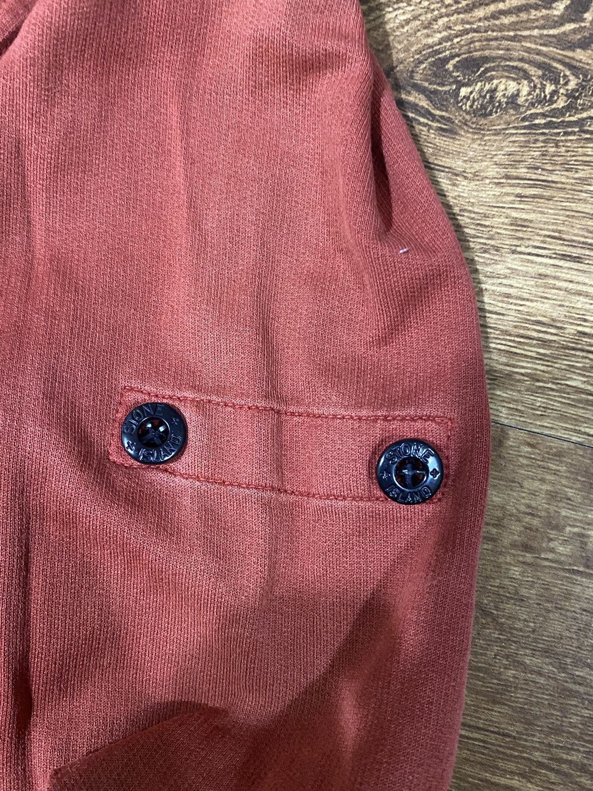 Massimo Osti Stone Island luxury rare vintage 2000 orange Hoodie Button Size US M / EU 48-50 / 2 - 13 Thumbnail