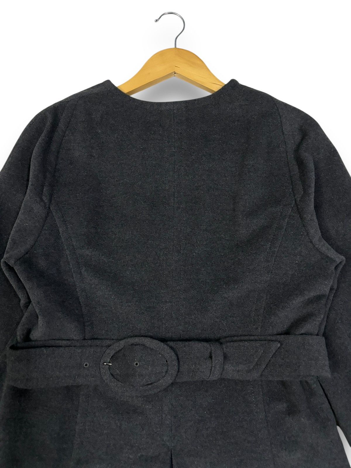 Hiroko Koshino Homme Hiroko BIS Wool Blend Overcoat by Designer Hiroko Koshino Size M / US 6-8 / IT 42-44 - 12 Thumbnail