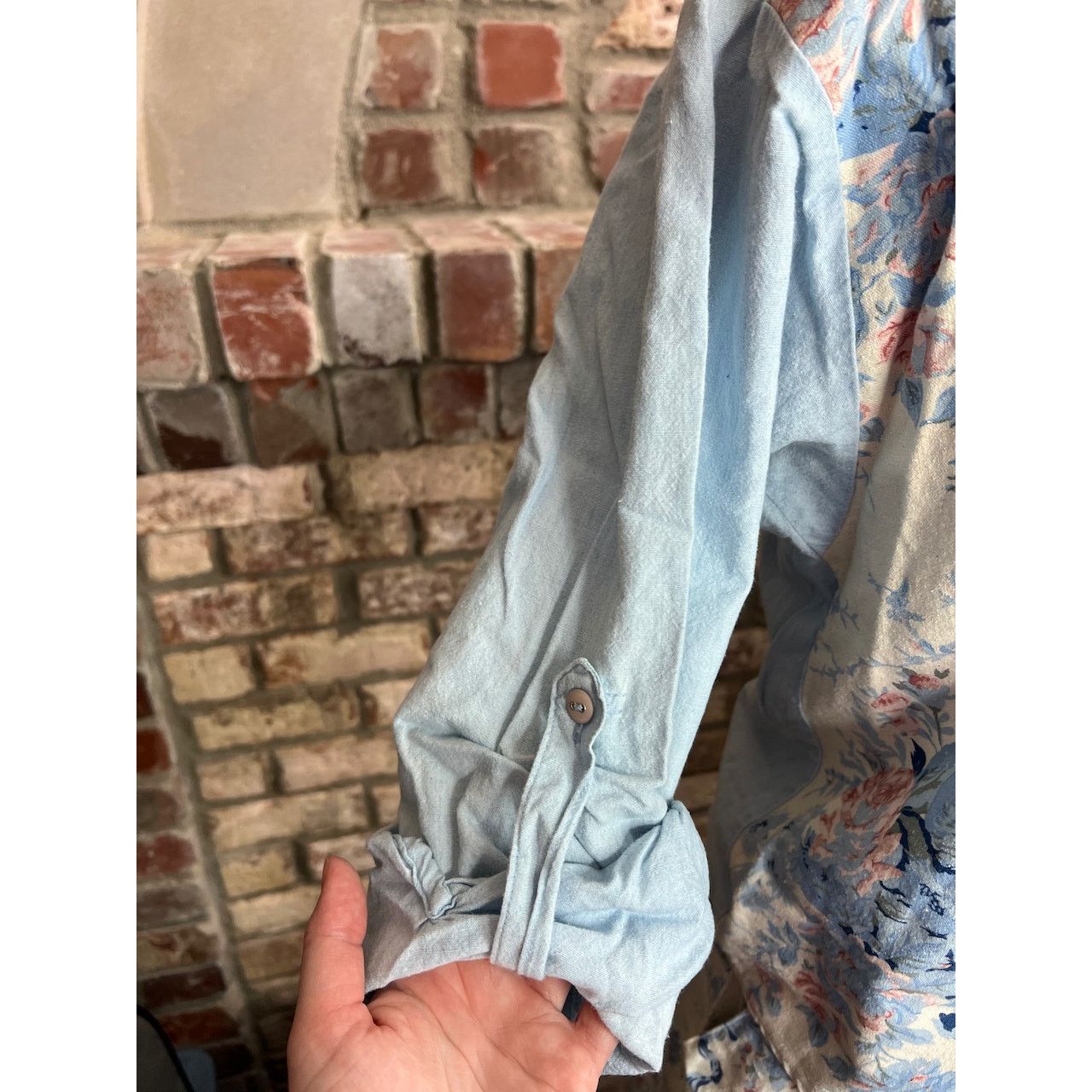 Vintage suit skirt blazer top swing skirt floral blue pink white Size 34" / US 12 / IT 48 - 8 Thumbnail