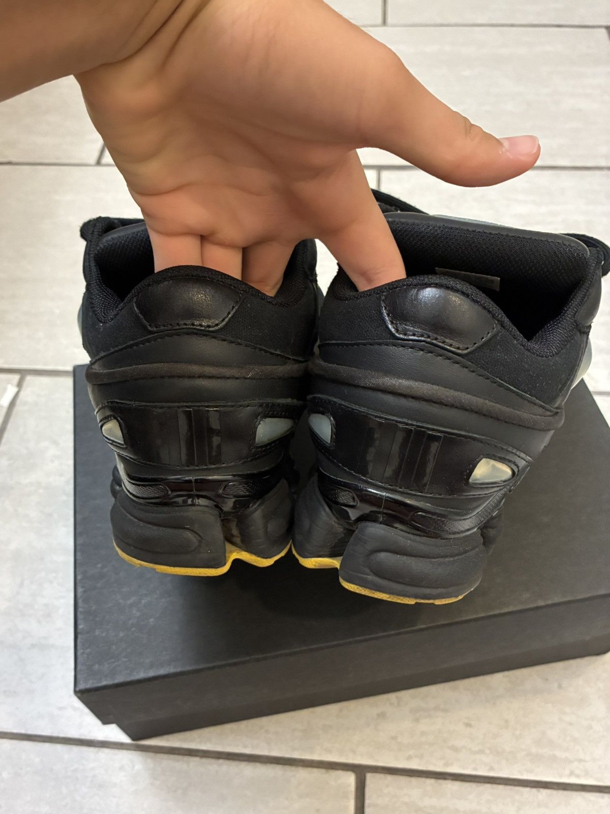 Raf Simons Raf Simons x Adidas Ozweego 3 “Black Corn” Sneakers Size US 8.5 / EU 41-42 - 5 Thumbnail