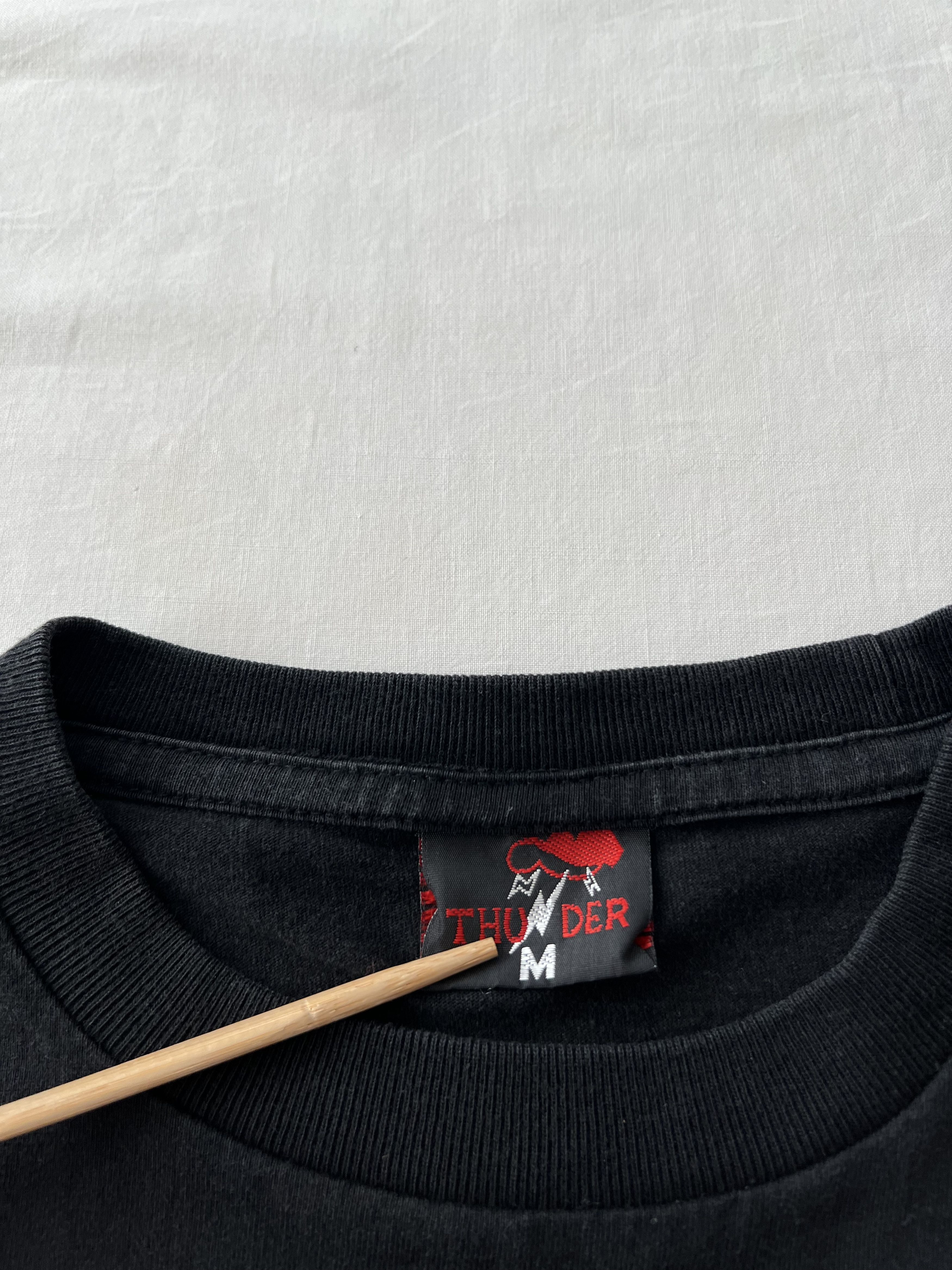 Vintage Vintage 90s Bruce Lee Dragon Movie Actor Black T-shirt Size US M / EU 48-50 / 2 - 15 Thumbnail