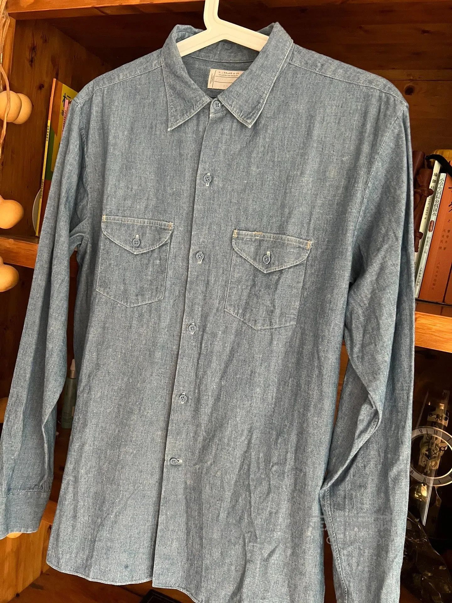 Oldblue Co. Old Joe Vintage Indigo Denim Work Shirt. Size US S / EU 44-46 / 1 - 3 Thumbnail