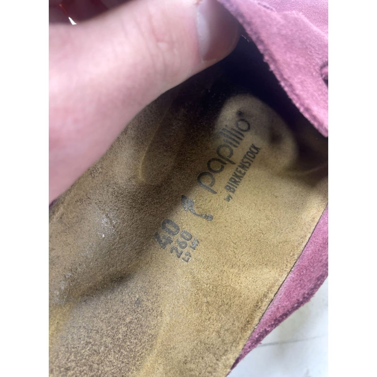 Birkenstock Birkenstock Boston Slip-On Sandals Suede Leather Leather Birkenstock Berry 40 US9 Womens Unisex Adults Size US 9 / IT 39 - 6 Thumbnail