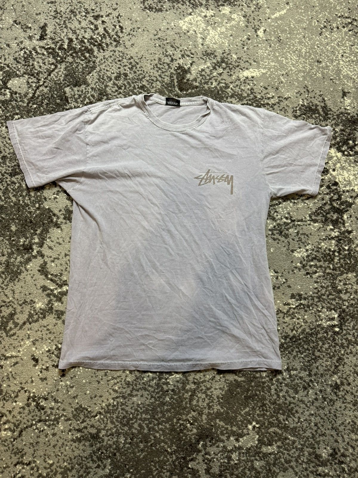 Japanese Brand × Stussy × Vintage Vintage Y2K Stussy Purple Logo 90s T Shirt Size US M / EU 48-50 / 2 - 1 Thumbnail