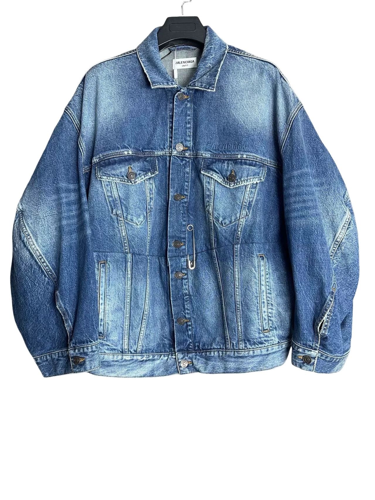 Balenciaga Balenciaga Washed Denim Jacket Size 2 Size US M / EU 48-50 / 2 - 1 Thumbnail
