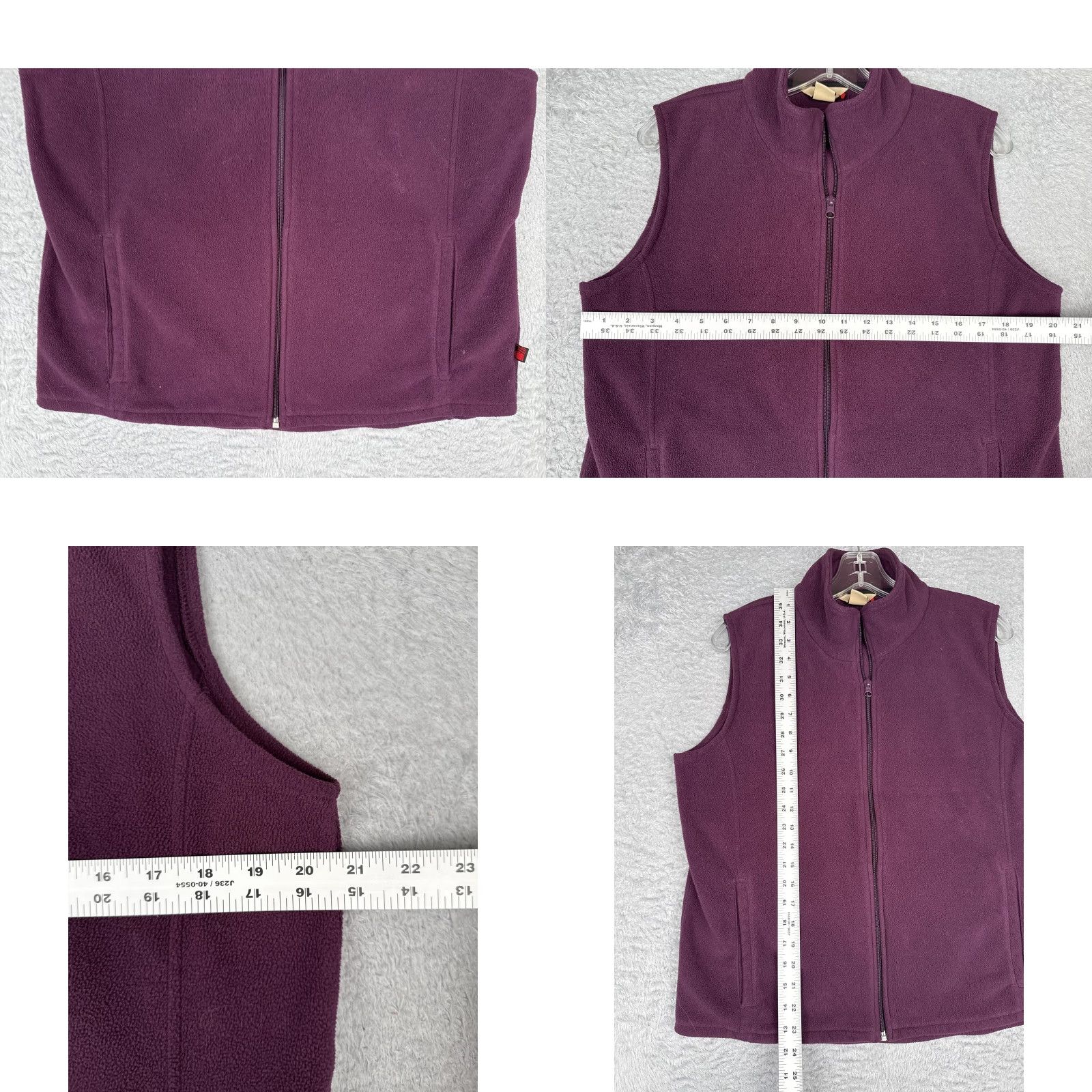 Vintage Woolrich Vest Womens Medium Purple Full Zip Sleeveless Fleece Jacket Outdoor Size M / US 6-8 / IT 42-44 - 8 Thumbnail