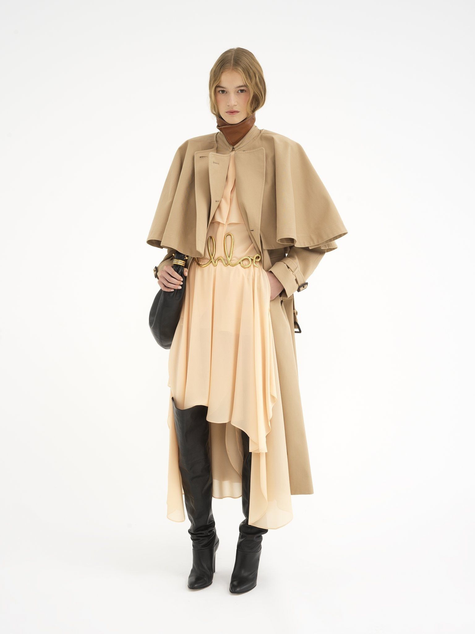 Chloe o1loc1c11125 Classic Trench Coat in Brown Size XS / US 0-2 / IT 36-38 - 2 Thumbnail