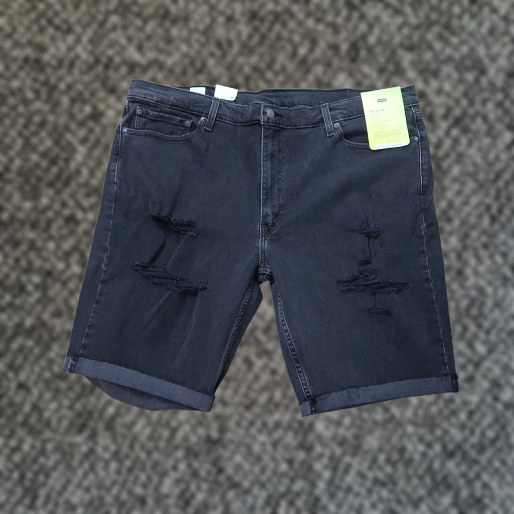 Levi's Levi's 511 Slim Cutoff Shorts Men's 42 Black Denim Flex Eco Performance new Bermuda Casual Slim 5-Pocket Mens Size US 42 / EU 58 - 1 Thumbnail