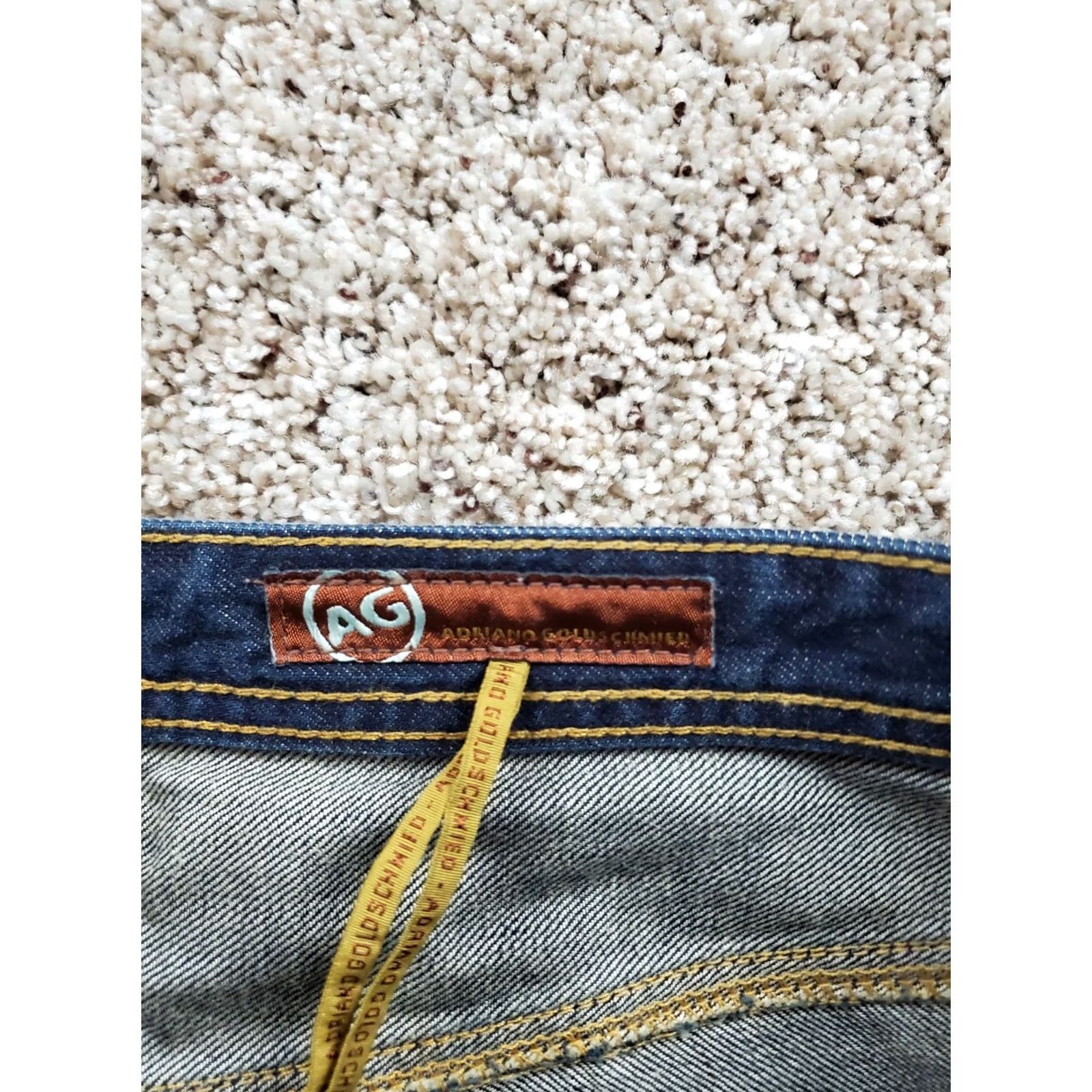 Vintage AG Adriano Goldschmied The Protégé Jeans 34x29 Meas. Mens Blue Straight Leg Size US 34 / EU 50 - 4 Thumbnail