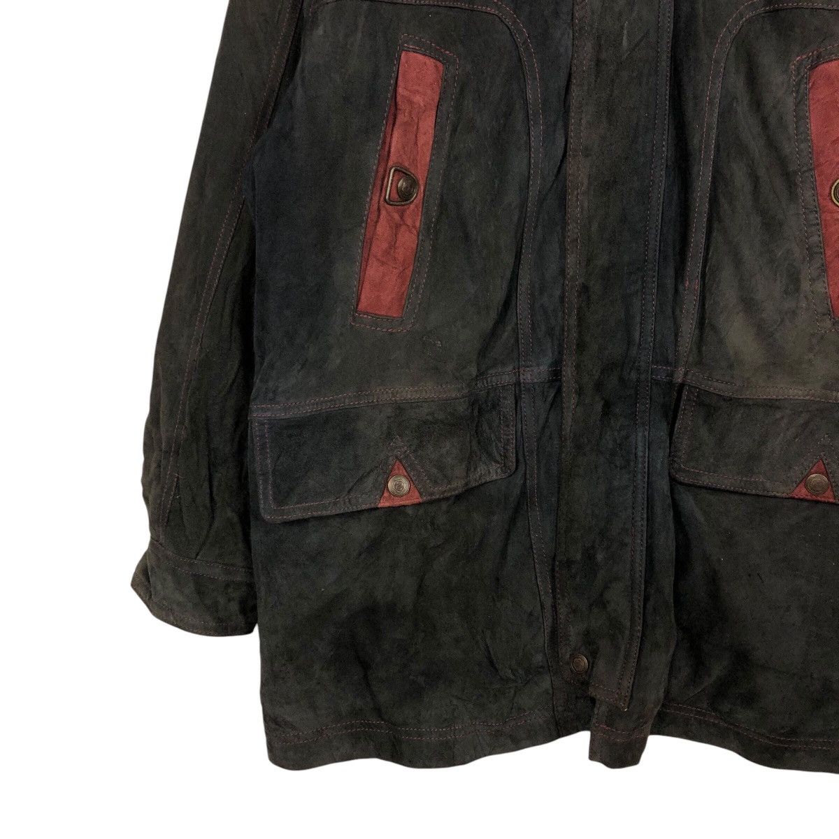 Japanese Brand × Vintage 📌Vintage Worker Hunting Leather Jacket Conceria Egeria Size US M / EU 48-50 / 2 - 5 Thumbnail
