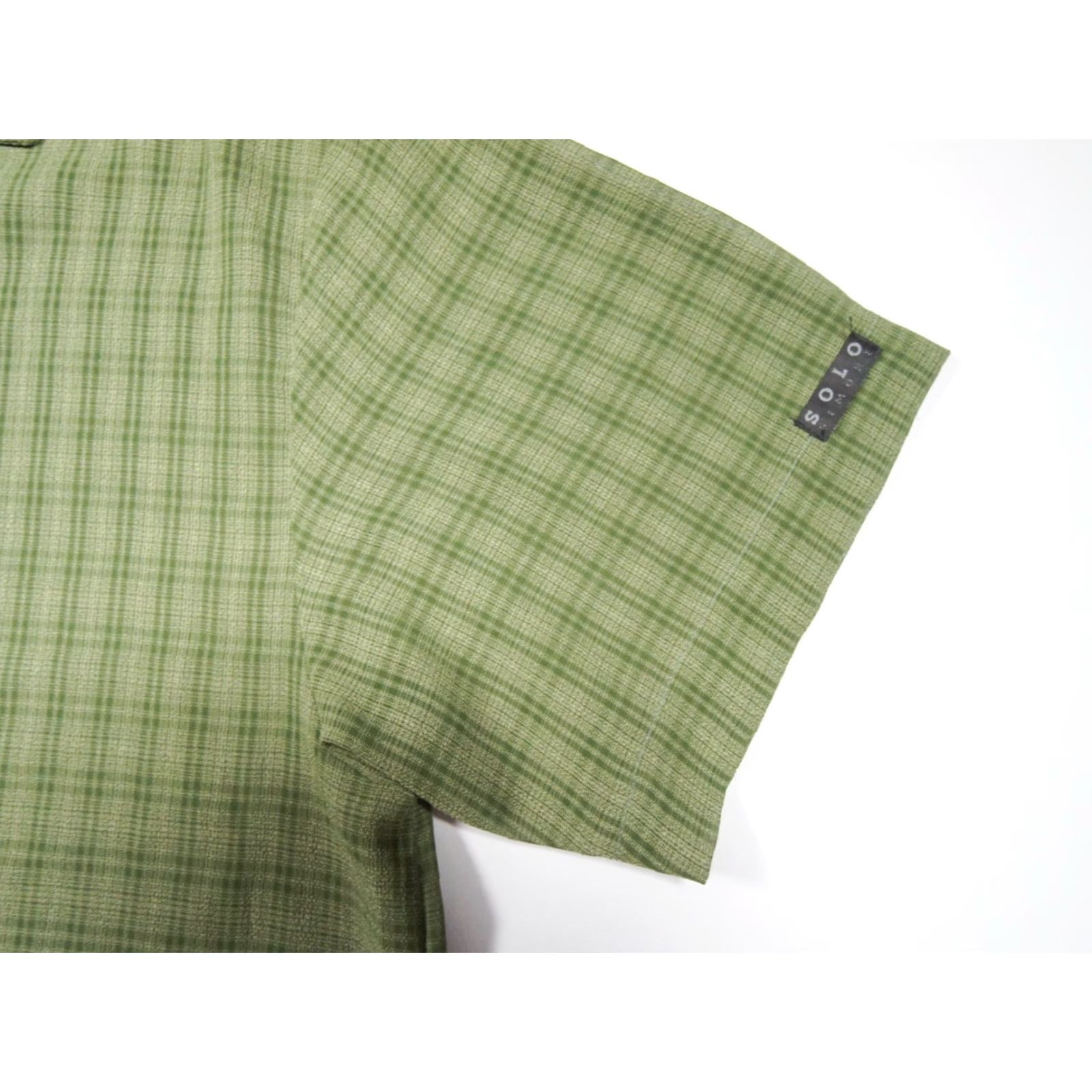 Vintage VINTAGE Solo Semore Shirt Men Large Green Button Down 90s Y2K Skate Rave Chicano Men Size US L / EU 52-54 / 3 - 4 Thumbnail