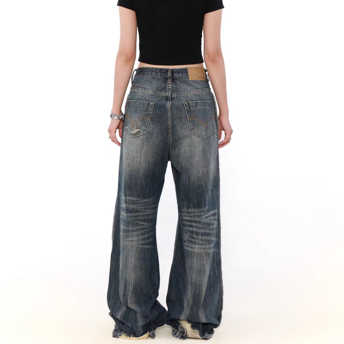 Japanese Brand × Jean Vintage washed micro flare jeans Size US 30 / EU 46 - 2 Thumbnail